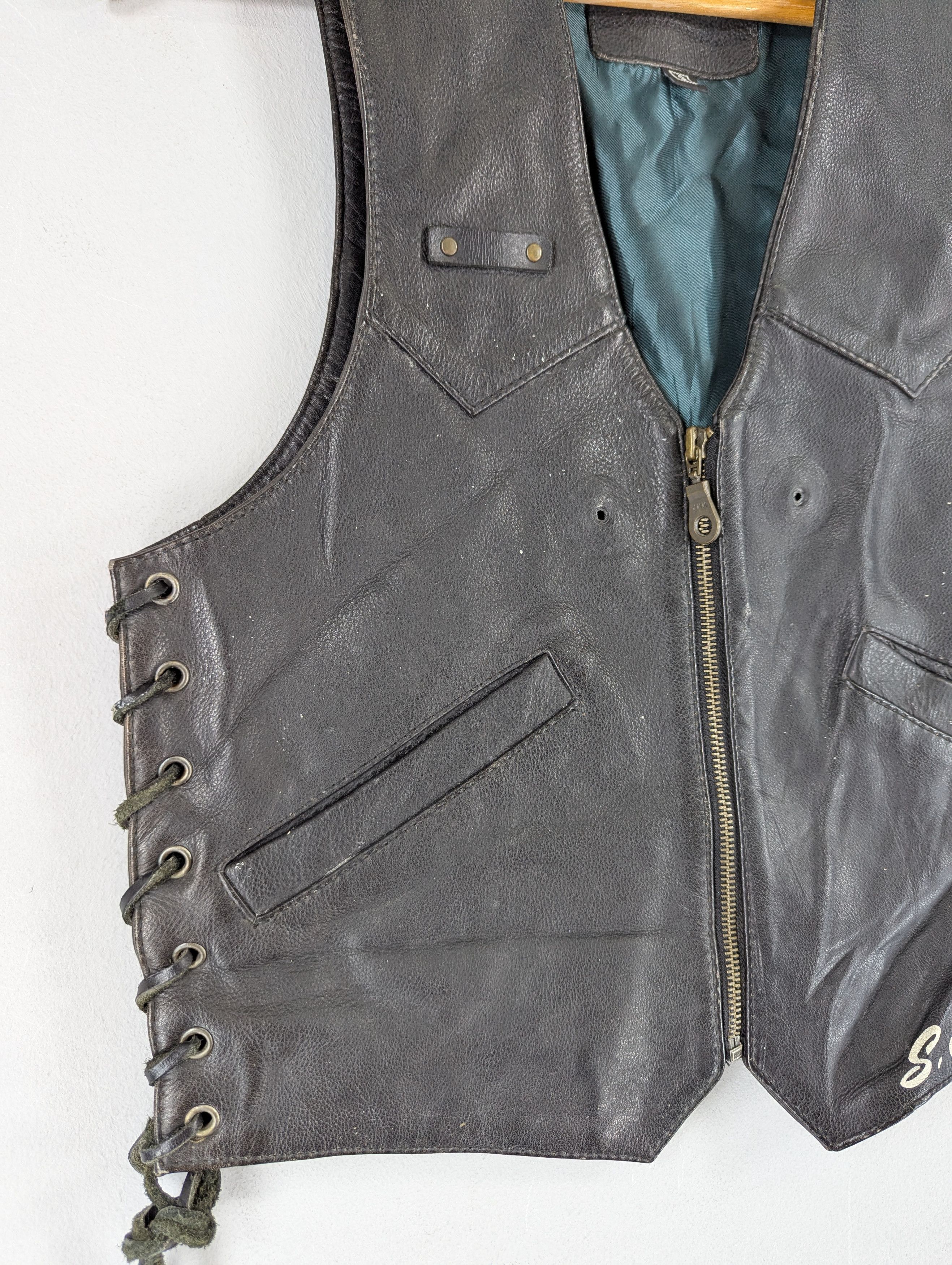 Harley Davidson Vintage Echtes Leder Harley Davidson Vest Leather Jacket Size US S / EU 44-46 / 1 - 6 Thumbnail