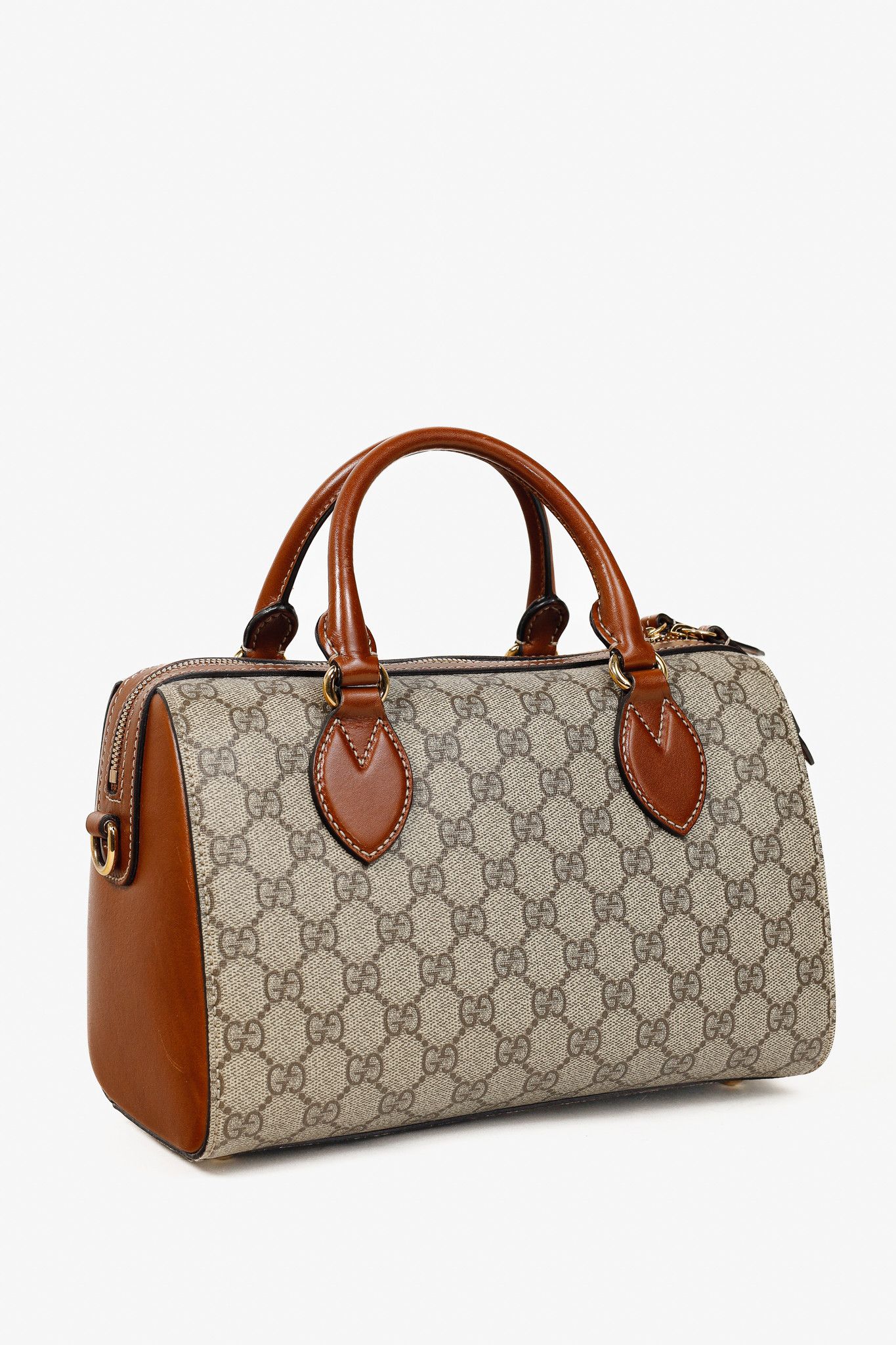 Gucci Gucci Beige & Ebony GG Supreme Canvas Top Handle Bag Size ONE SIZE - 2 Thumbnail