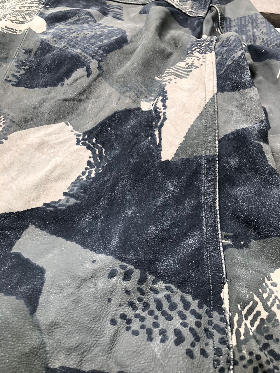 Allsaints All Saints Contact Camouflage Soft Leather Jacket Size US M / EU 48-50 / 2 - 7 Thumbnail
