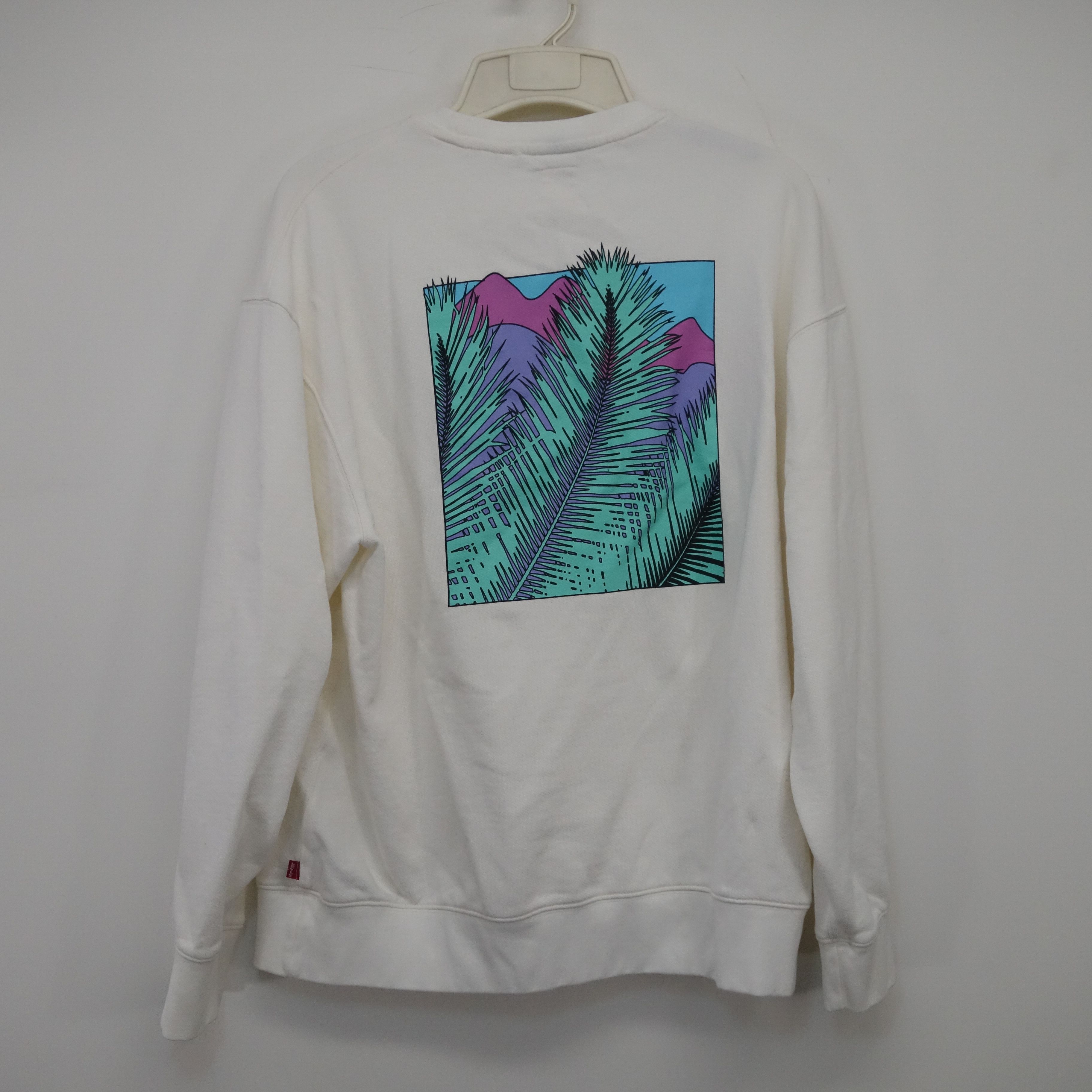Levi's × Vintage Fresh Leaves Neon Streetwear Pullover Crew Neck Sweatshirt L Size US L / EU 52-54 / 3 - 8 Thumbnail