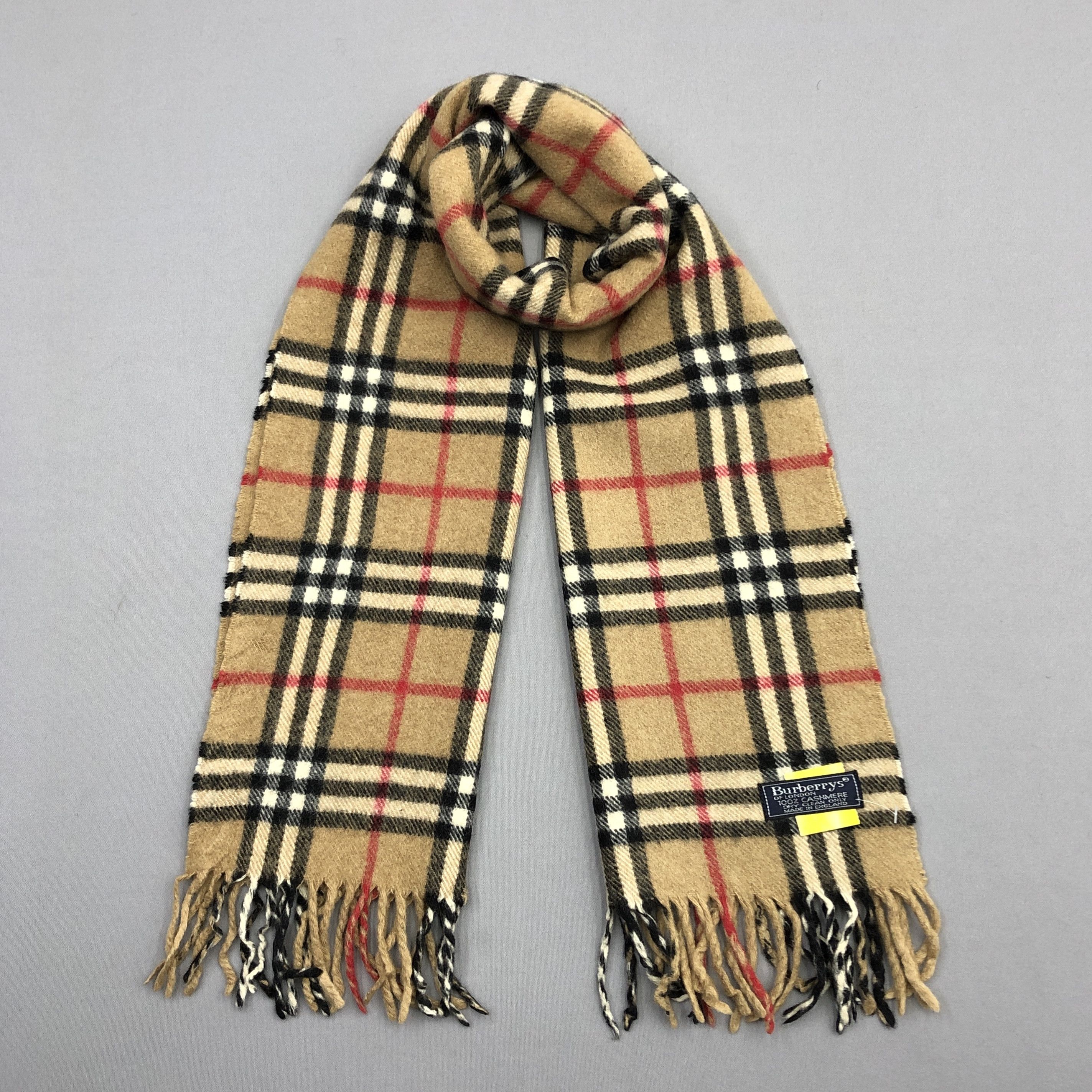 Burberry Vintage Burberry Scarf Muffler Wool Cashmere Scarves Size ONE SIZE - 1 Thumbnail