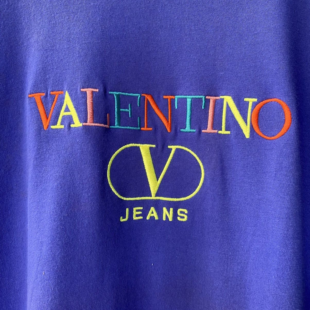 Valentino Valentino logo Blue Tee Size US M / EU 48-50 / 2 - 4 Thumbnail