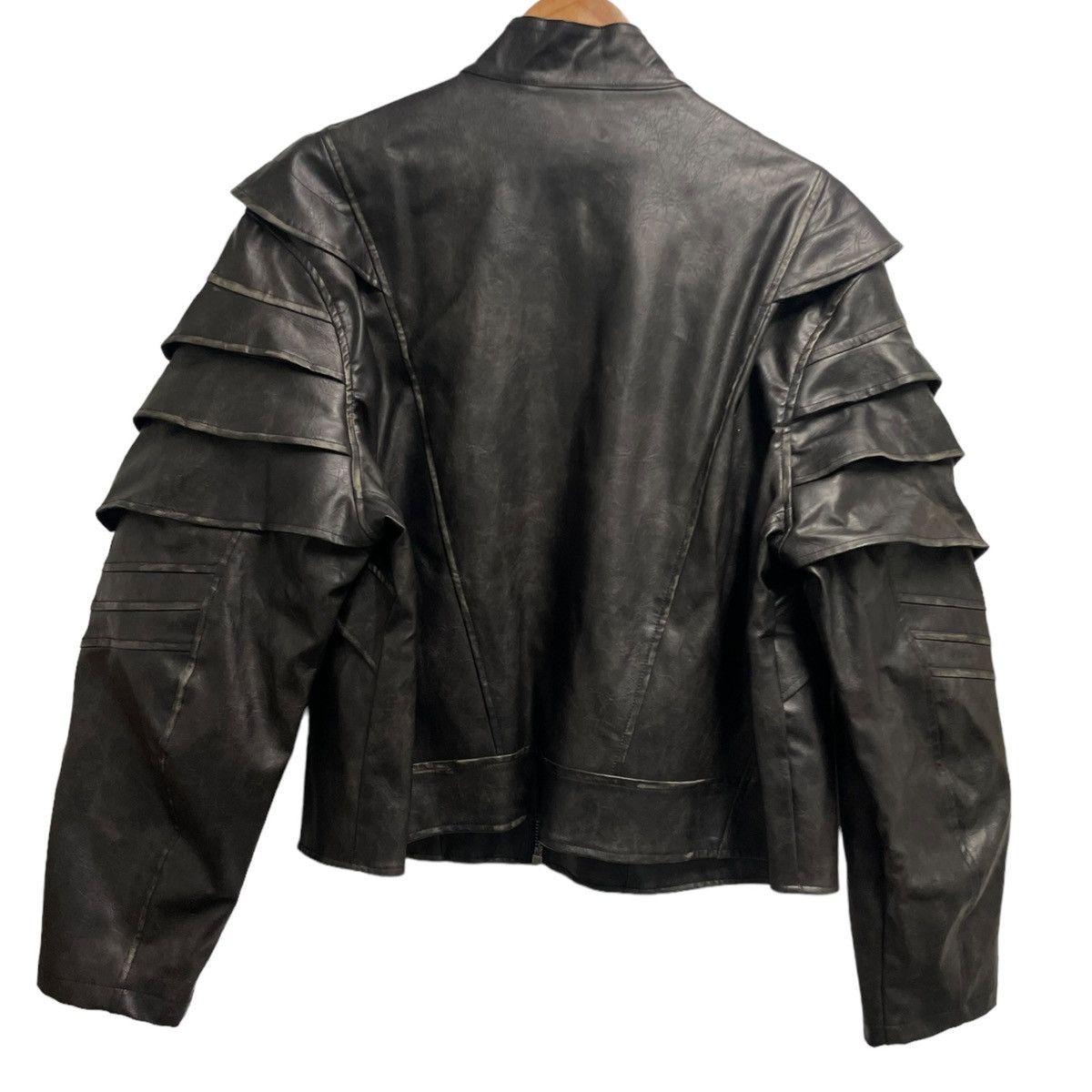 Designer × Issey Miyake × Japanese Brand Armor pleat leather jacket Size US L / EU 52-54 / 3 - 3 Thumbnail