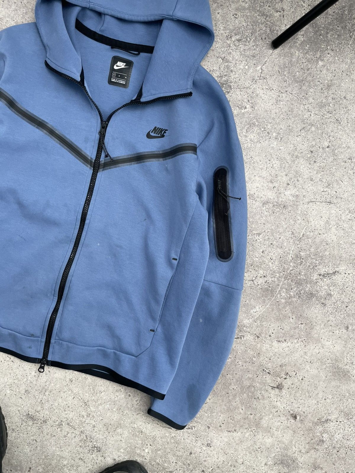Nike Nike Tech Fleece Zip Up Hoodie Drill Style Size US M / EU 48-50 / 2 - 2 Thumbnail