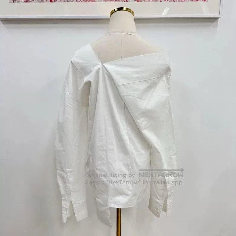 Celine Celine White Irregular Split Shirt. Size XXS / US 00 / IT 34 - 2 Thumbnail