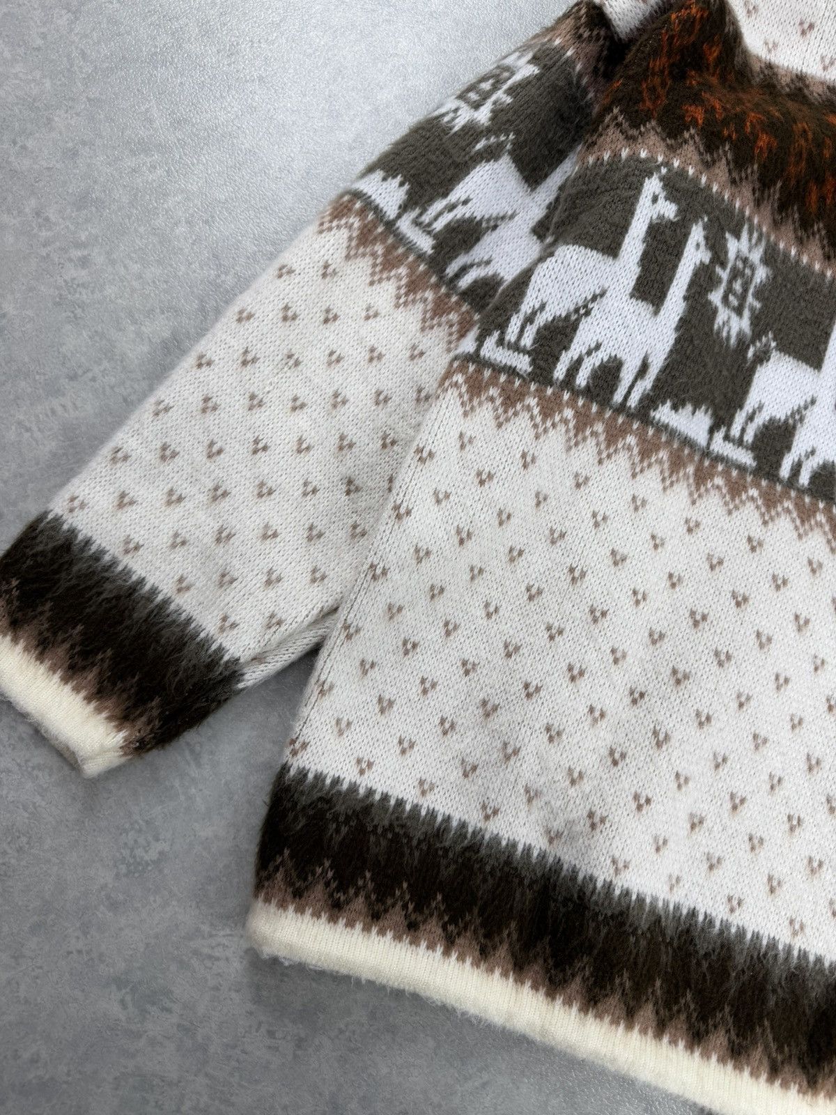 Other Tejidos Ruminahui Ecuador Llama Pattern Wool Hoodie M Size US M / EU 48-50 / 2 - 11 Thumbnail
