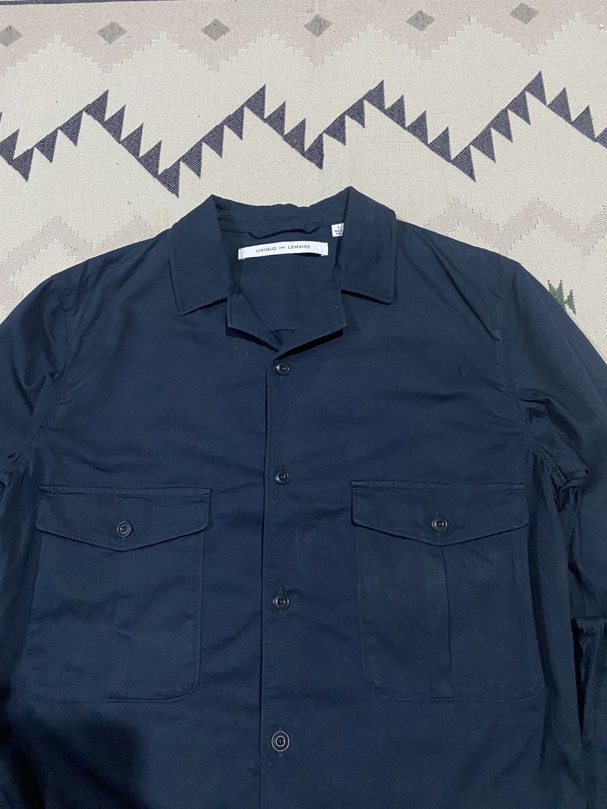 Lemaire × Uniqlo 2000s UNIQLO CHRISTOPHER LEMAIRE COTTON NAVY LIGHT JACKET Size US S / EU 44-46 / 1 - 5 Thumbnail