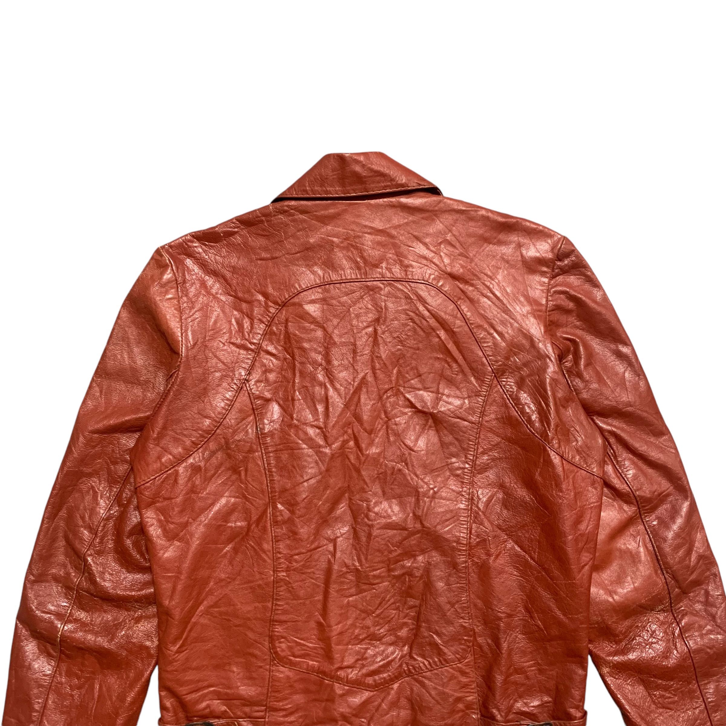 Vintage Vintage 70s Chess King Motorcycle Riding Leather Jacket Size US S / EU 44-46 / 1 - 11 Thumbnail