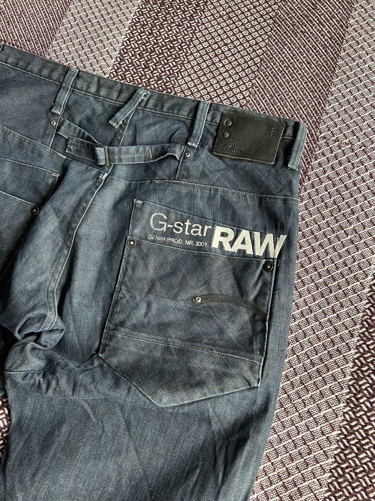 G-Star × Vintage Vintage G-star Raw GS Blade Embro Loose Denim Shorts Size 33 Size US 33 - 4 Thumbnail