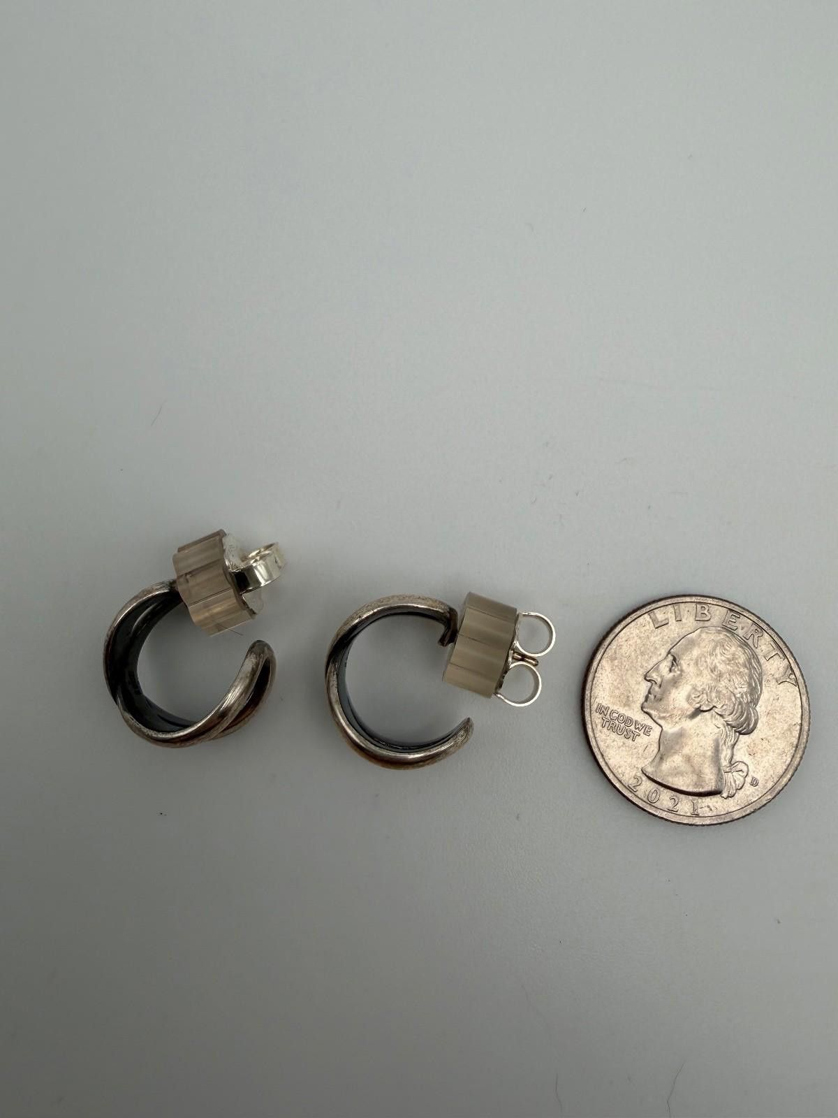 Other Retired James Avery Sterling Silver Infinity Hoop Earrings Size ONE SIZE - 3 Thumbnail