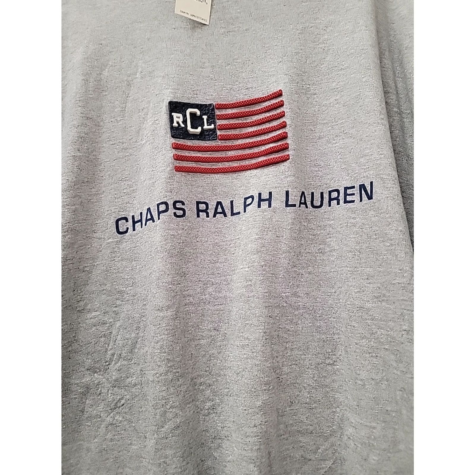 Chaps VINTAGE Chaps Ralph Lauren Long Sleeve Shirt Pullover Gray 2XL Men’s Wool? Cotton Blend Logo NWT Deadstock Size US XXL / EU 58 / 5 - 2 Thumbnail