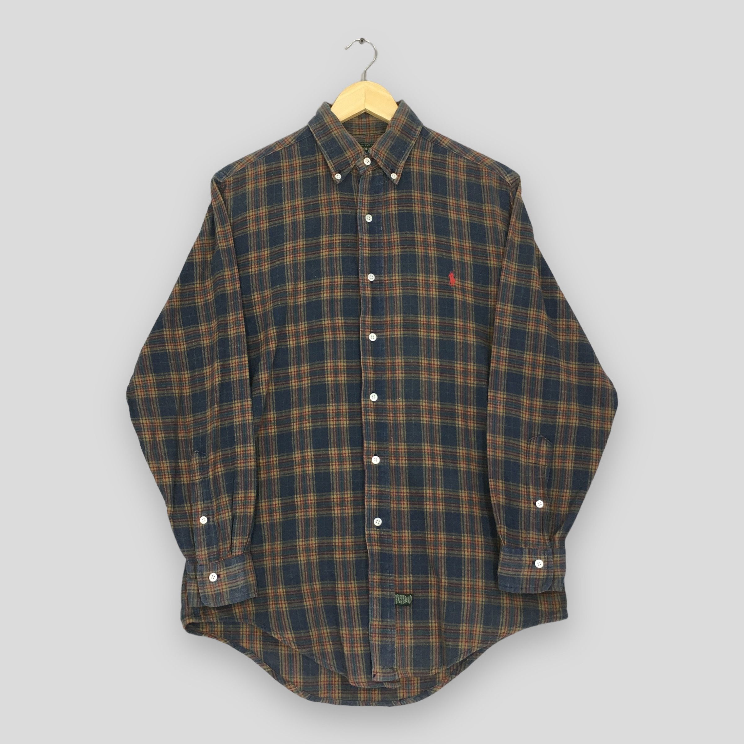 Vintage Polo Country Ralph Lauren Plaid Flannel Camp Shirt