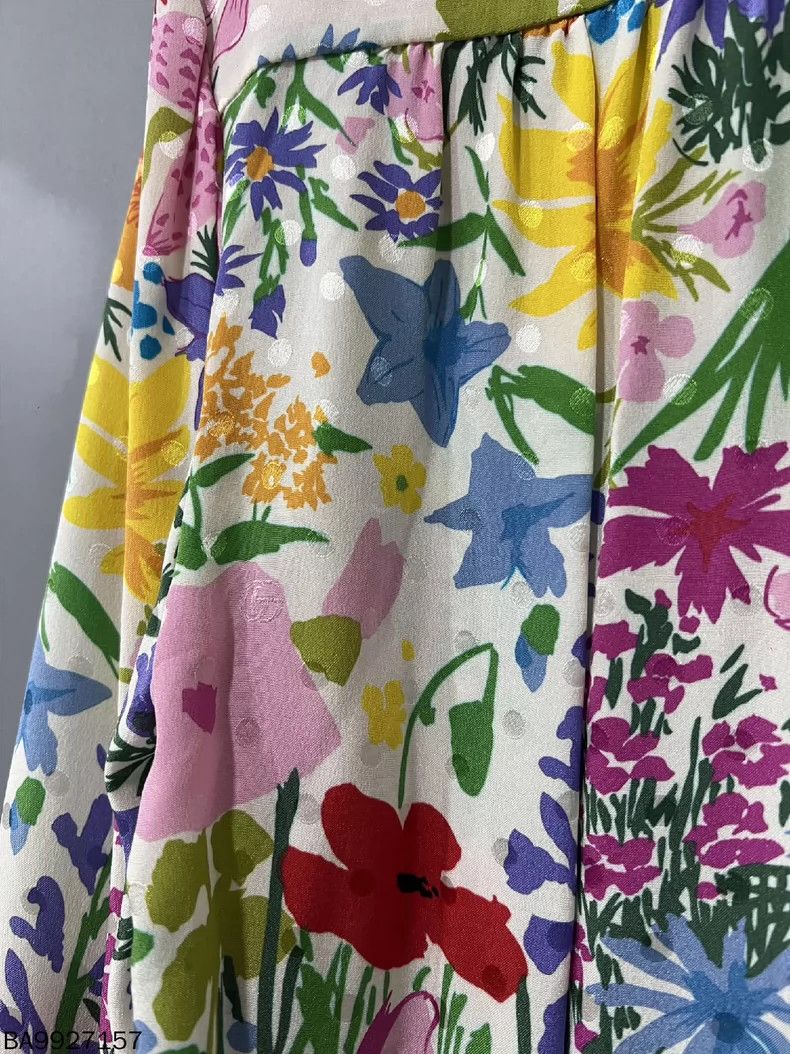 Gucci Gucci Size 38 Dark ripple dot double G floral full print sh Size US XXS / EU 40 - 5 Thumbnail