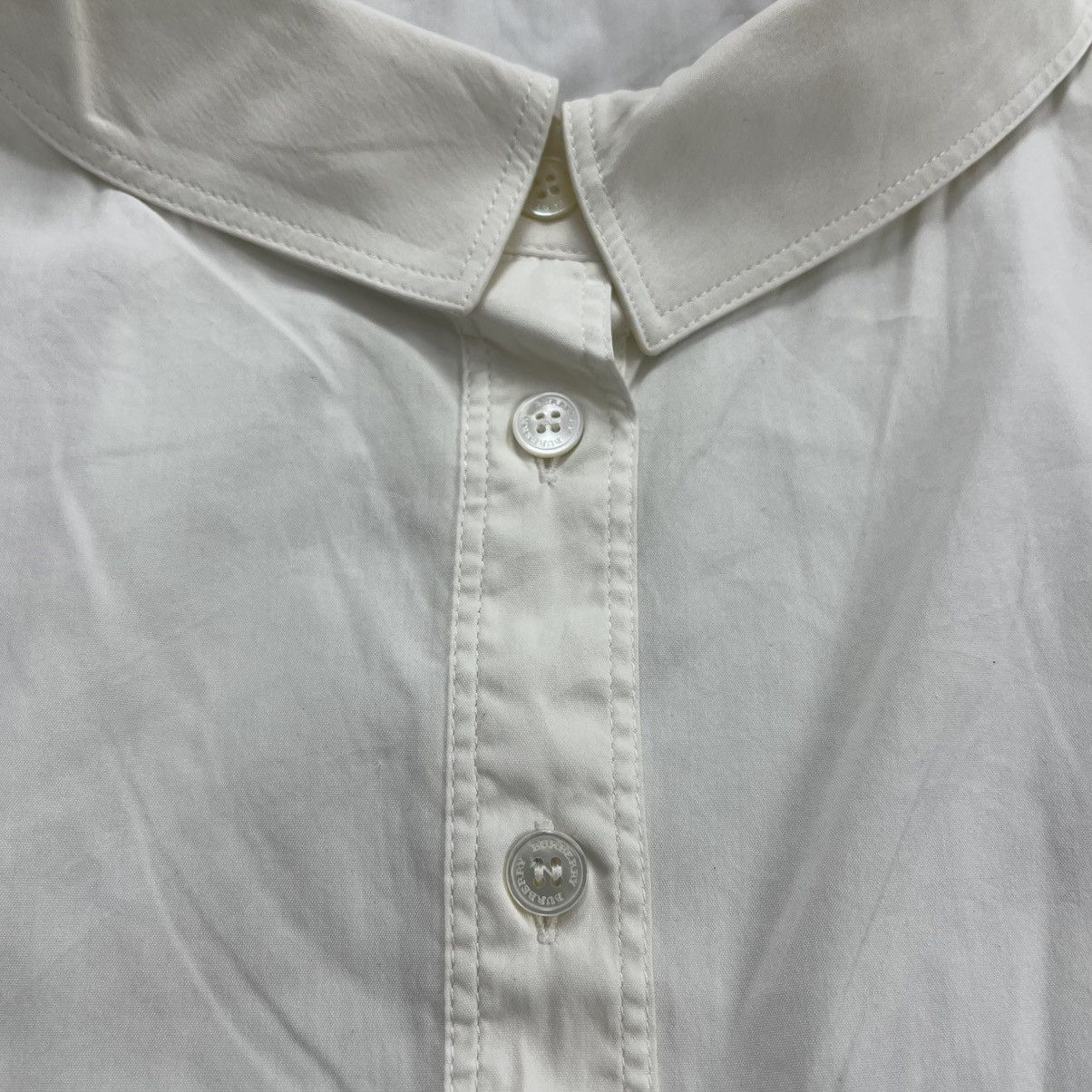 Burberry Burberry London Nova Check White Collared Long Sleeve Shirt Size XS / US 0-2 / IT 36-38 - 5 Thumbnail