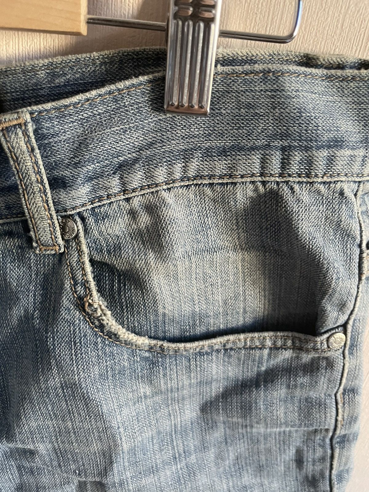 Handmade Custom y2k jeans shorts , playboy bunny , WRLD 999 Size 28" / US 6 / IT 42 - 10 Thumbnail