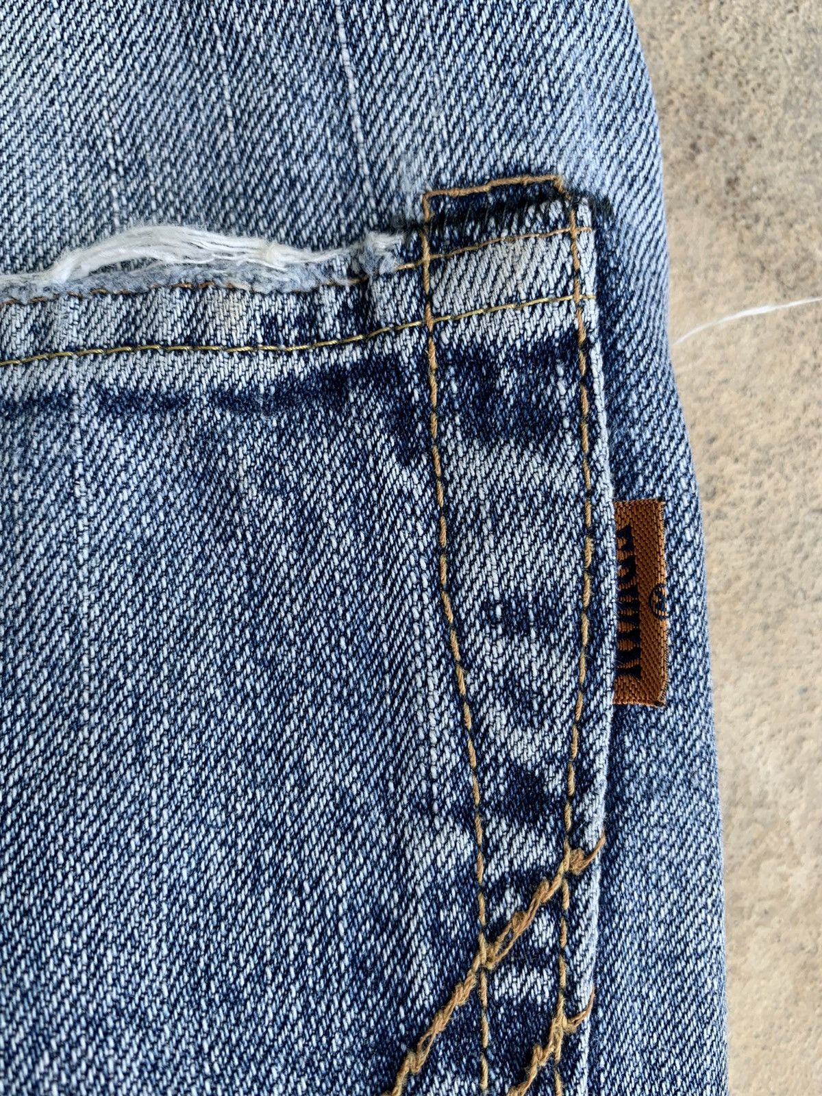 Edwin × Vintage Edwin 505V Selvedge Distressed Denim Size US 37 - 17 Thumbnail