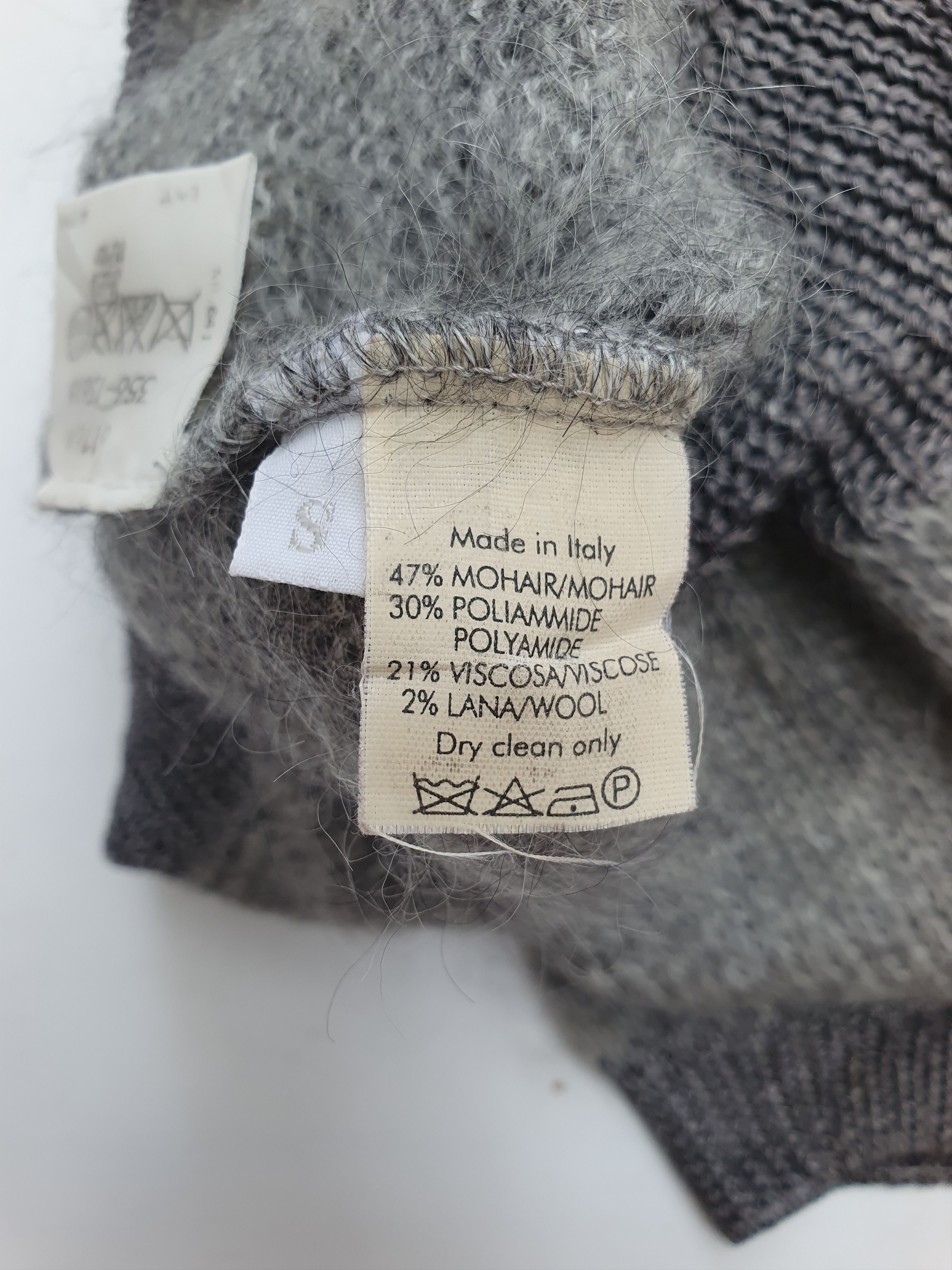 Vivienne Westwood 1990s Mohair Knit Crop Sweater Size S / US 4 / IT 40 - 5 Thumbnail