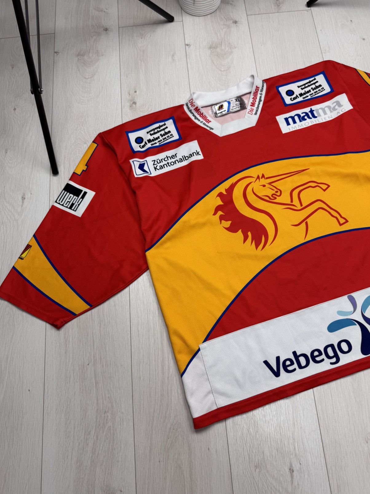 NHL OCHSNER Ehc Dubendorf #4 FRANK Swiss Hockey Jersey Size XL Size US XL / EU 56 / 4 - 2 Thumbnail