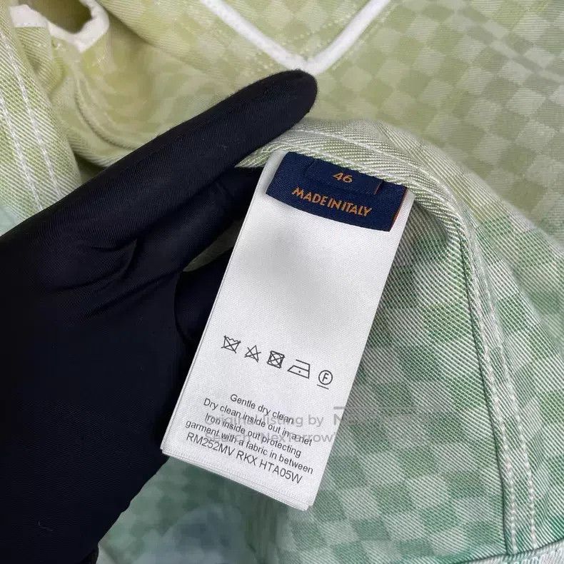 Louis Vuitton Louis Vuitton SS25 Green Gradient Checker Denim Jacket Size US S / EU 44-46 / 1 - 7 Thumbnail