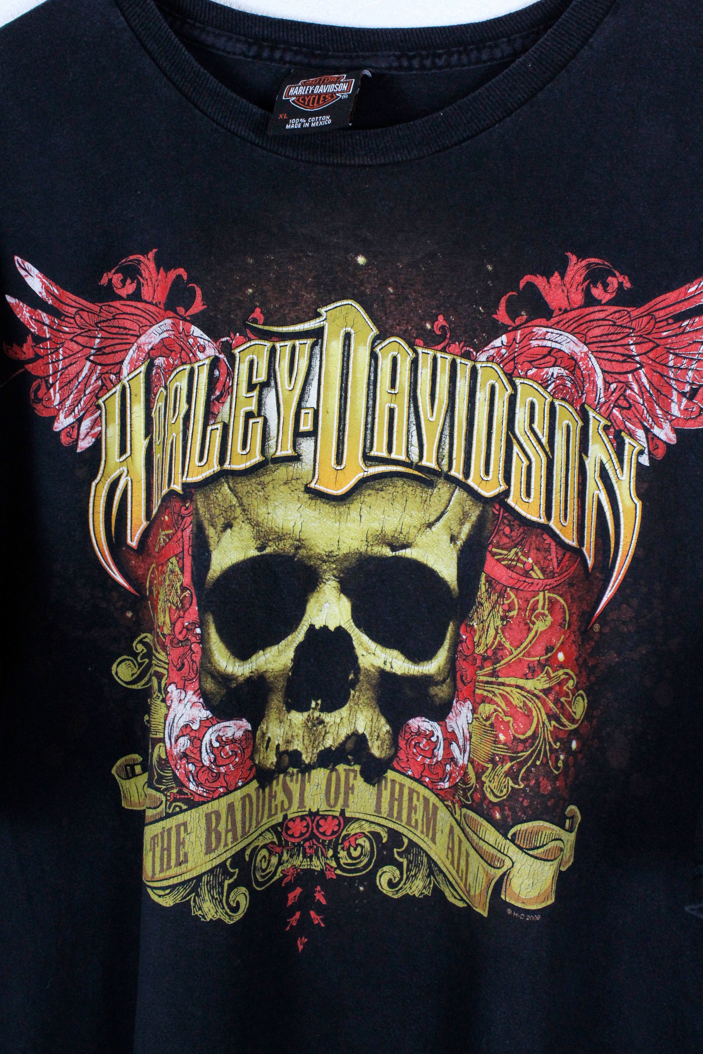 Harley Davidson × West Coast Choppers Vintage Harley Davidson Skull Logo Graphic Tee T-shirt Y2K Size US XL / EU 56 / 4 - 2 Thumbnail