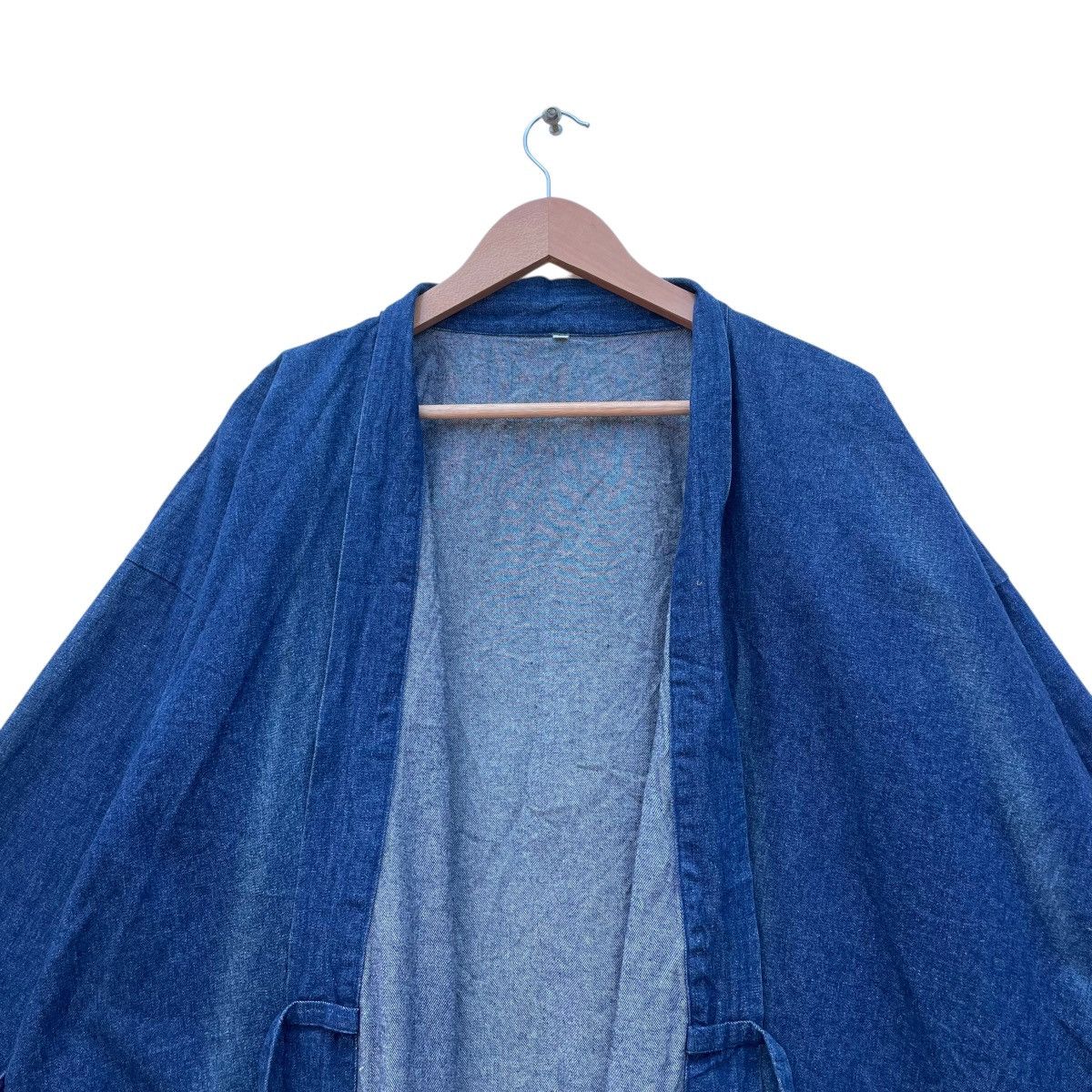 Japanese Brand × Vintage Vintage Japanese Brand Denim Lhama Faded Kimono Size US M / EU 48-50 / 2 - 2 Thumbnail