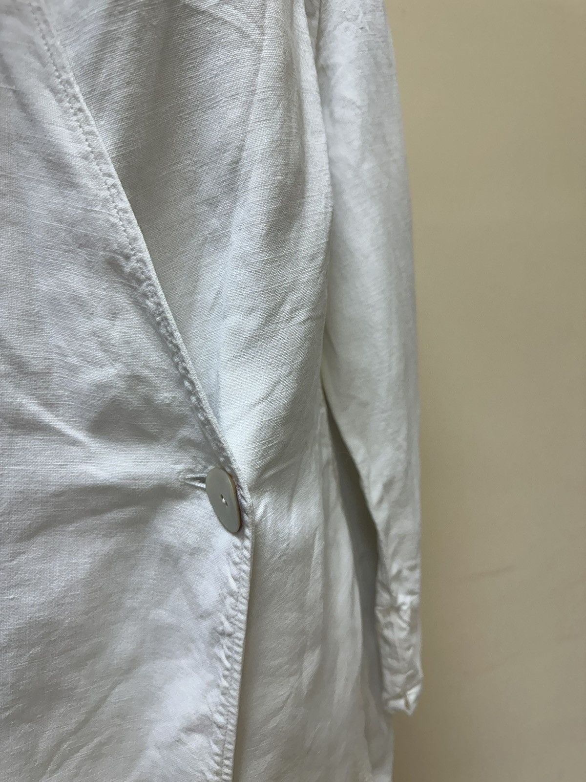 Designer × OSKA Cardigan Oska 5 100% linen White Size XL / US 12-14 / IT 48-50 - 5 Thumbnail