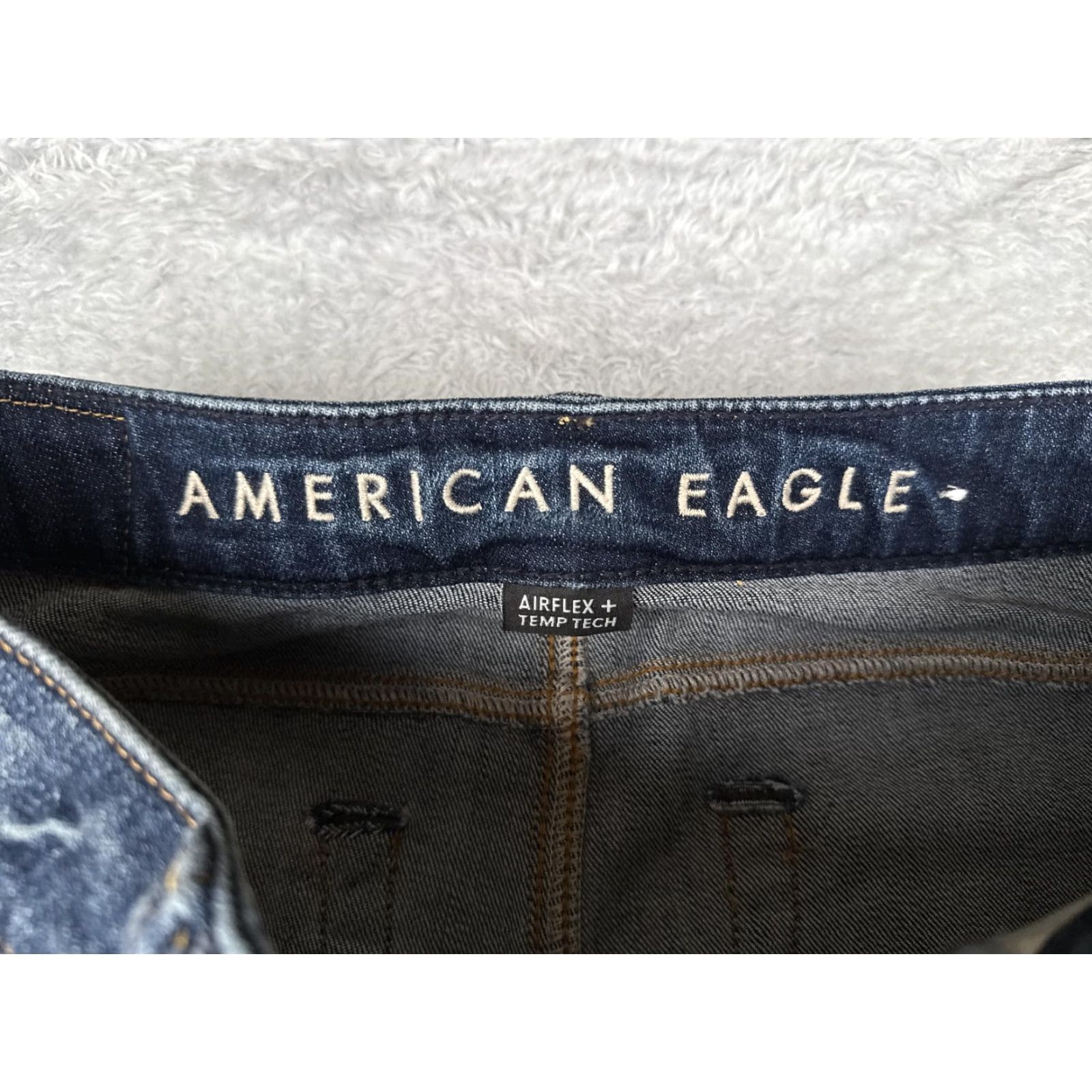 American Eagle Outfitters American Eagle Jeans Mens 29x30 Blue Jegging Skinny Straight Leg AirFlex Size US 29 - 6 Thumbnail
