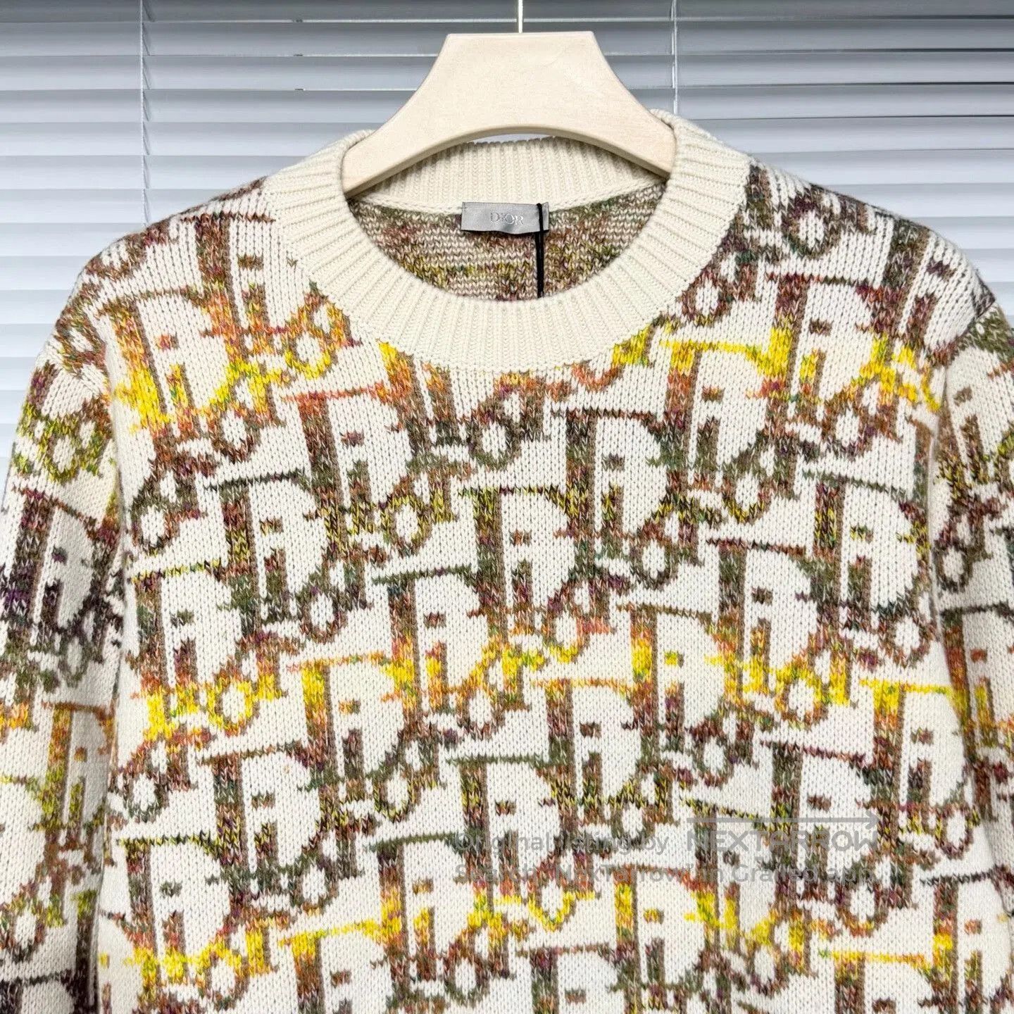 Dior dior yellow knitted logo sweater xl. Size US XL / EU 56 / 4 - 3 Thumbnail