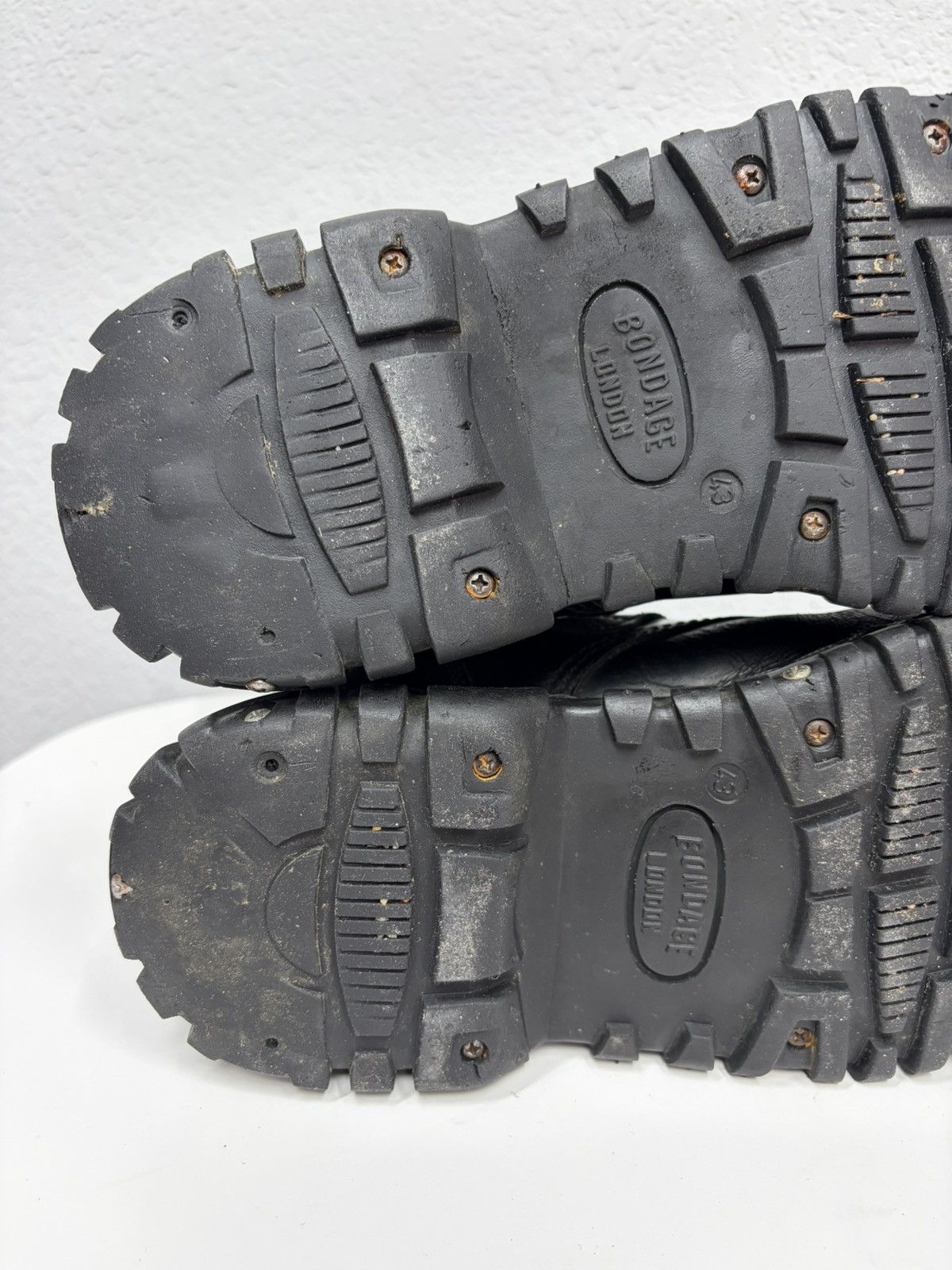 Hedi Slimane Studded Leather Multi Belted Boots Avant-Garde CCP Style Y2K Size US 9.5 / EU 42-43 - 16 Thumbnail