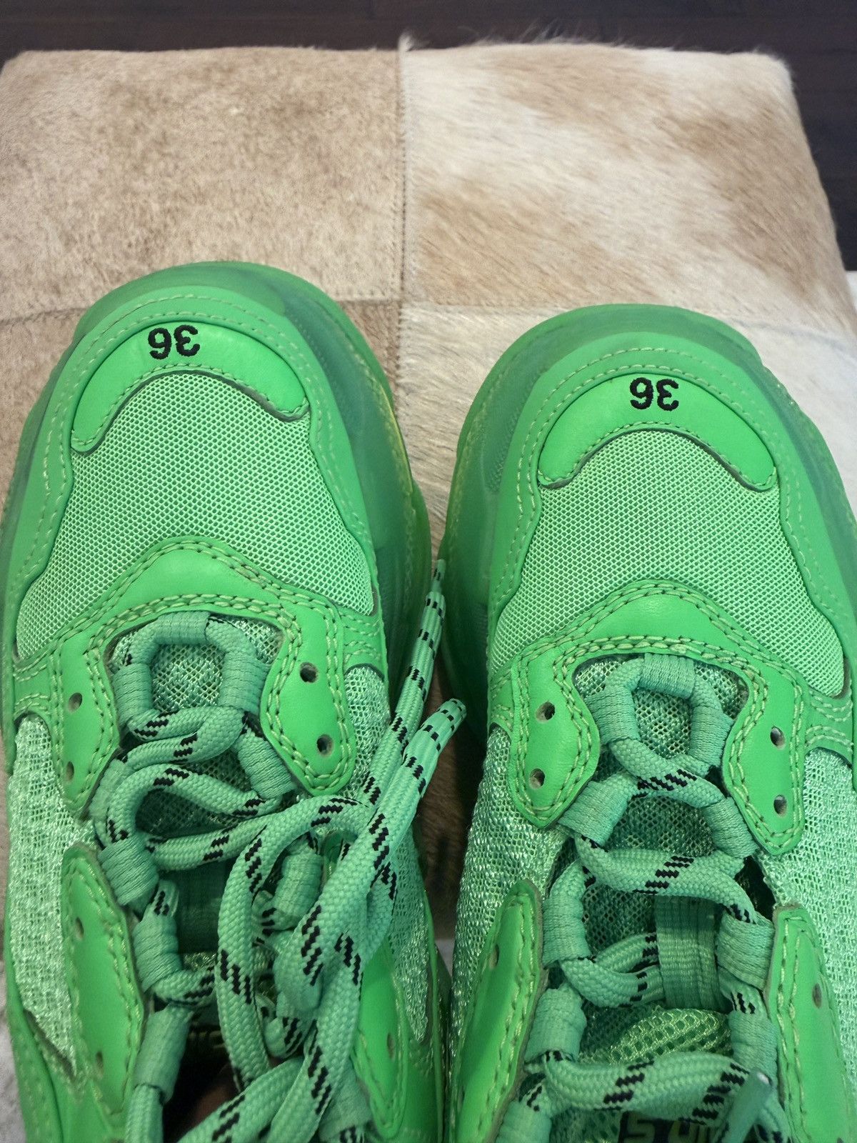 Balenciaga Balenciaga Triple S (Green) Size US 6 / EU 39 - 9 Thumbnail