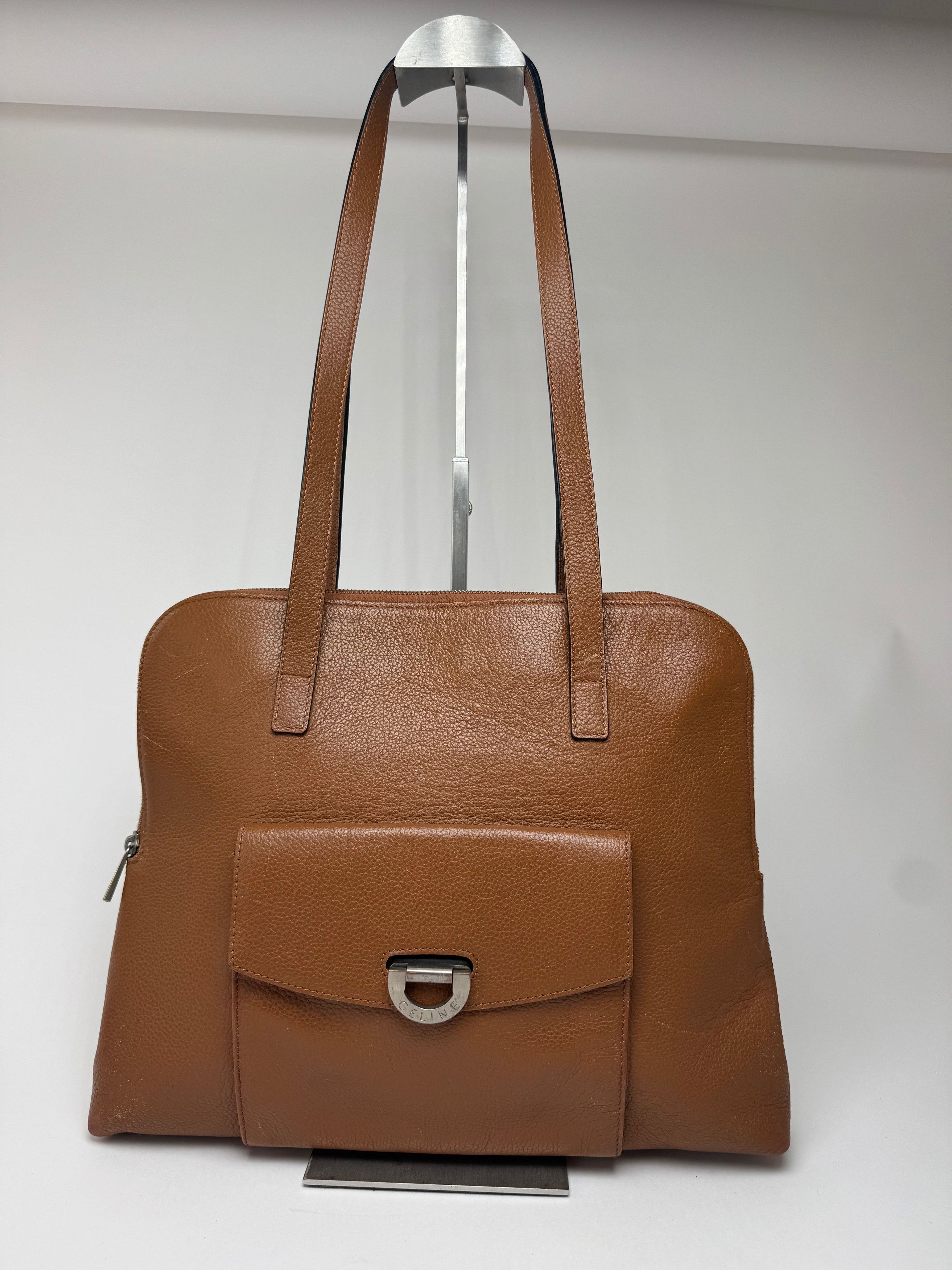 Celine Vintage Paris Leather handbag brown Size ONE SIZE - 1 Thumbnail