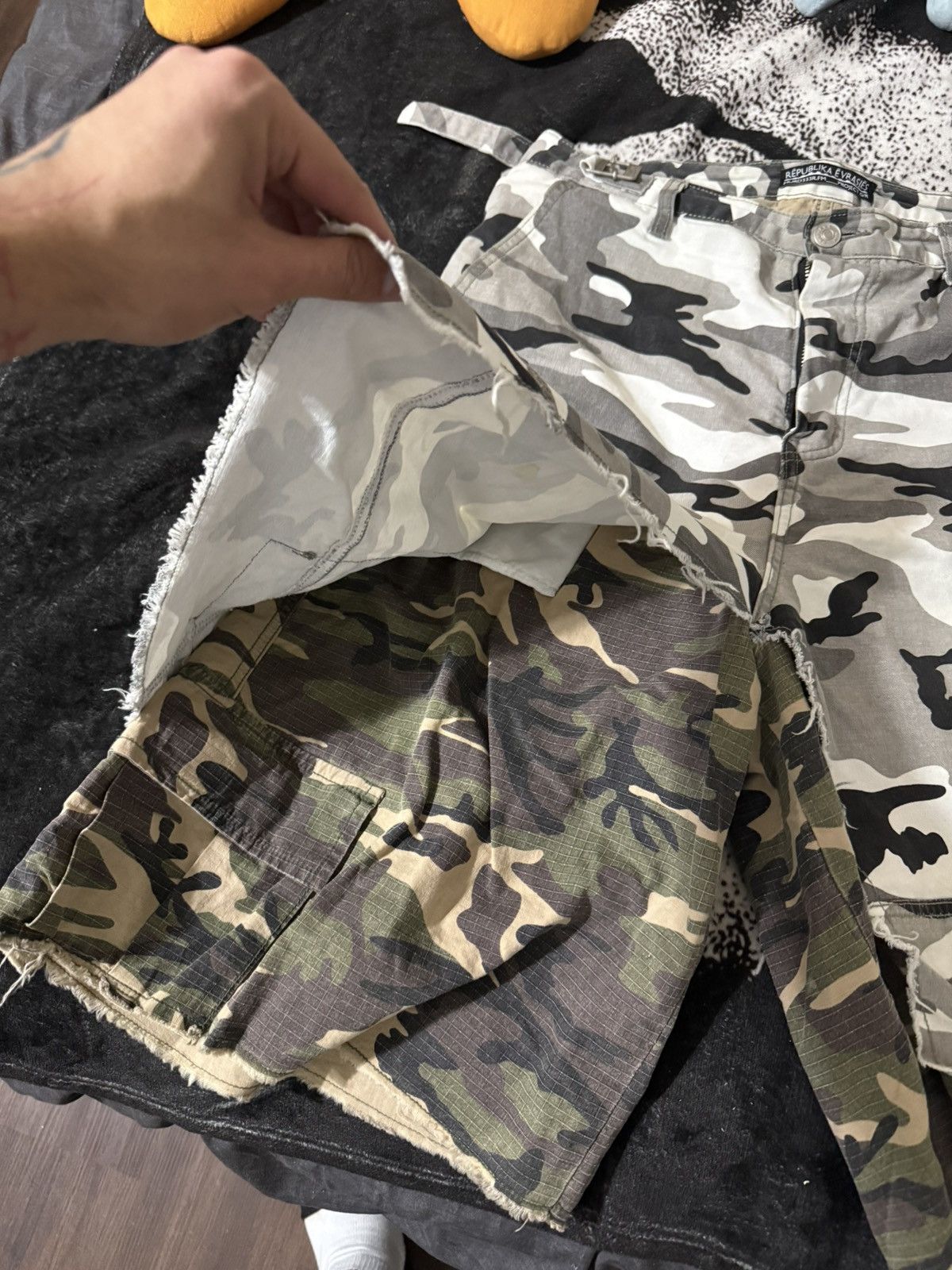 PROJECT G/R × murd333r.fm Project G/R x Murd333r.FM Layered Camo Shorts Size US 31 - 3 Thumbnail