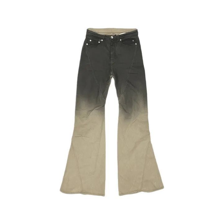 Rick Owens Black Pearl Degrade Bootcut Jeans -2508