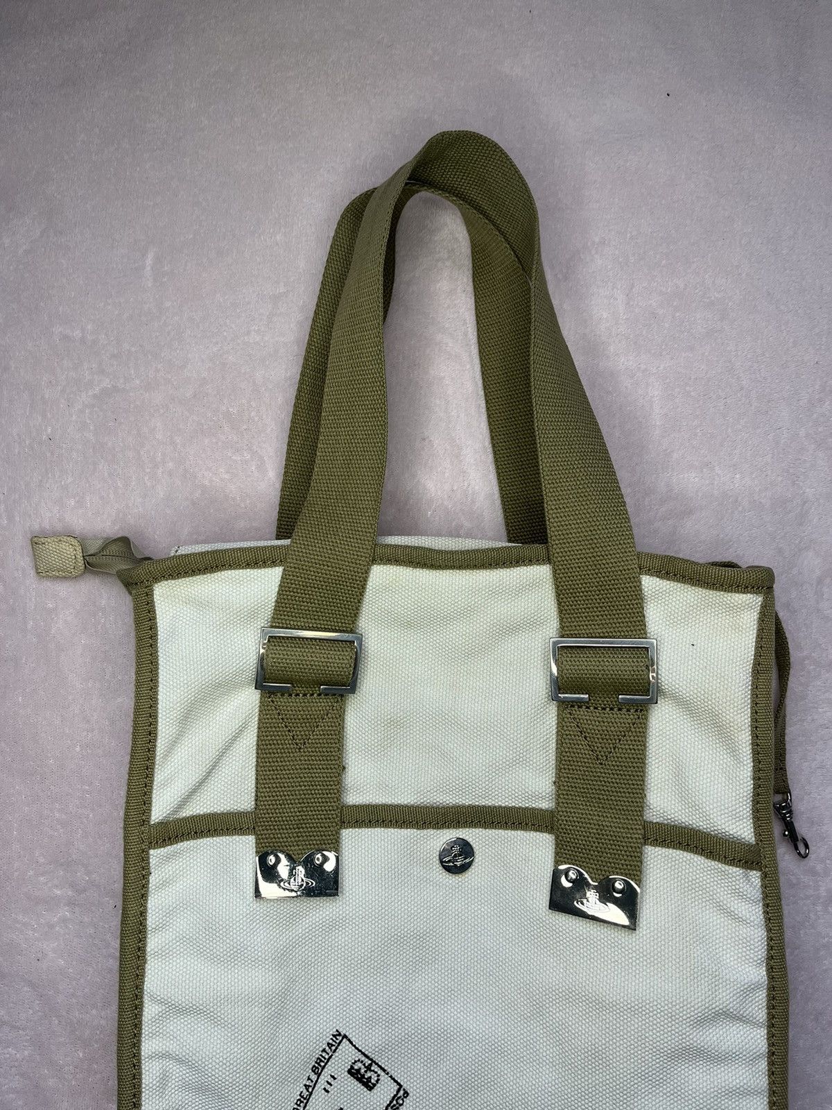 Designer × Vintage × Vivienne Westwood Vivienne Westwood Canvas Tote Bag Size ONE SIZE - 10 Thumbnail