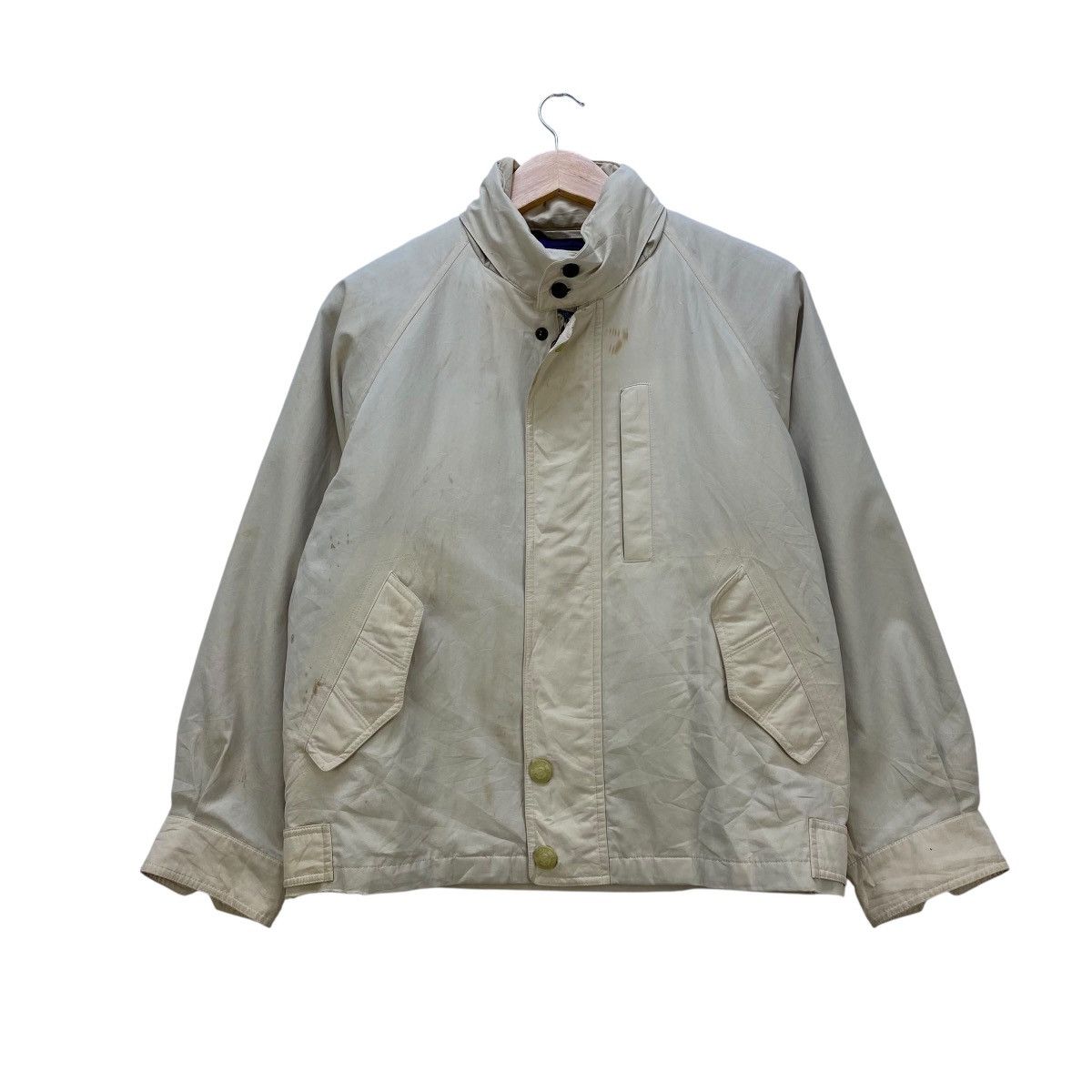 Burberry Trashed Vintage Burberrys Bomber Jacket Size US M / EU 48-50 / 2 - 1 Thumbnail