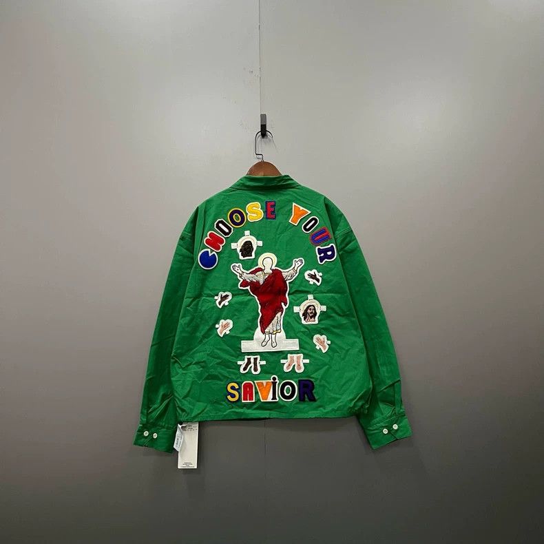 Saint Michael SAINT MICHAEL Green character animation embroidered jacket Size US L / EU 52-54 / 3 - 1 Thumbnail
