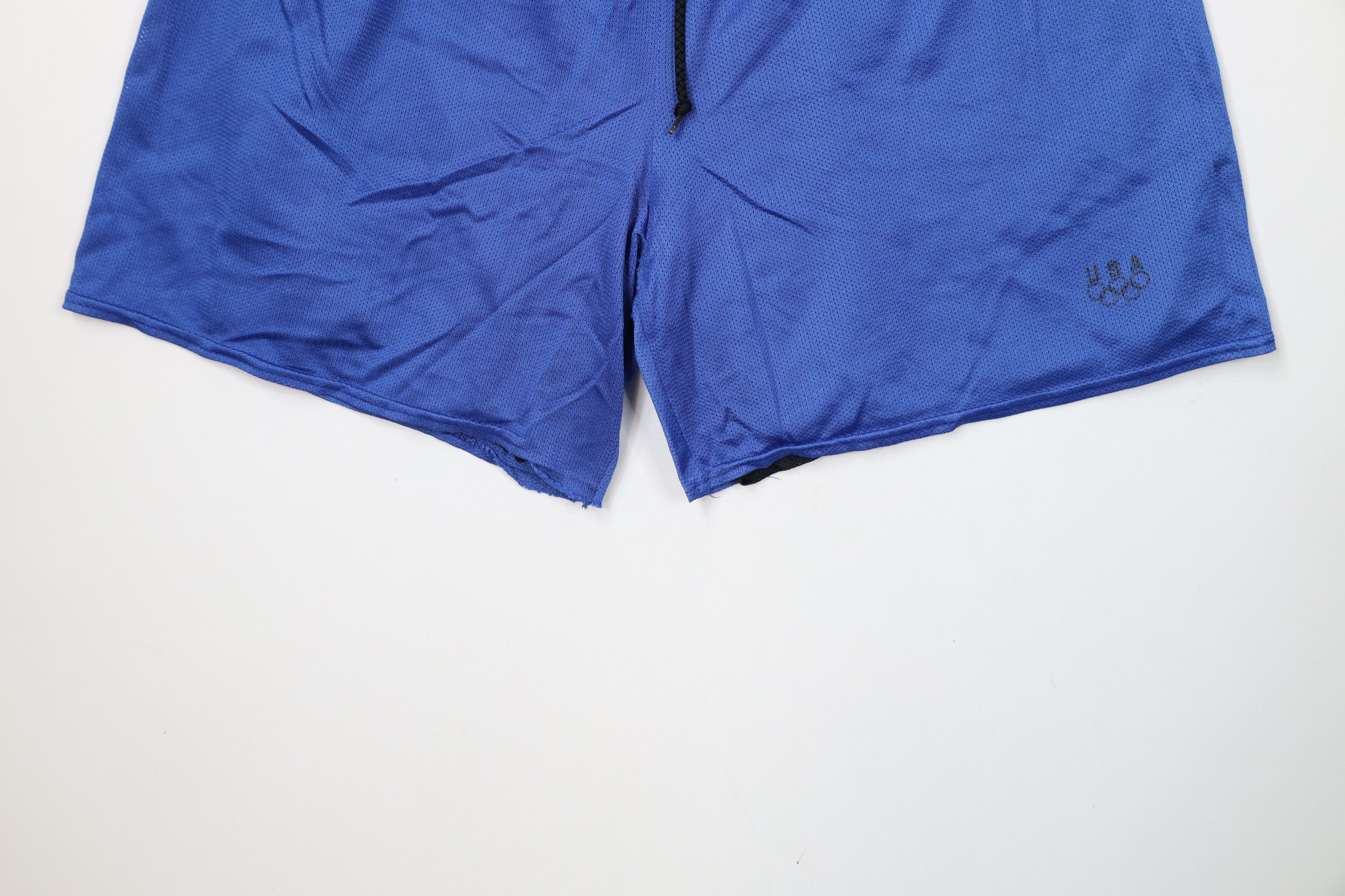 Vintage Vintage 90s USA Olympics Distressed Reversible Mesh Shorts Size US 32 / EU 48 - 4 Thumbnail