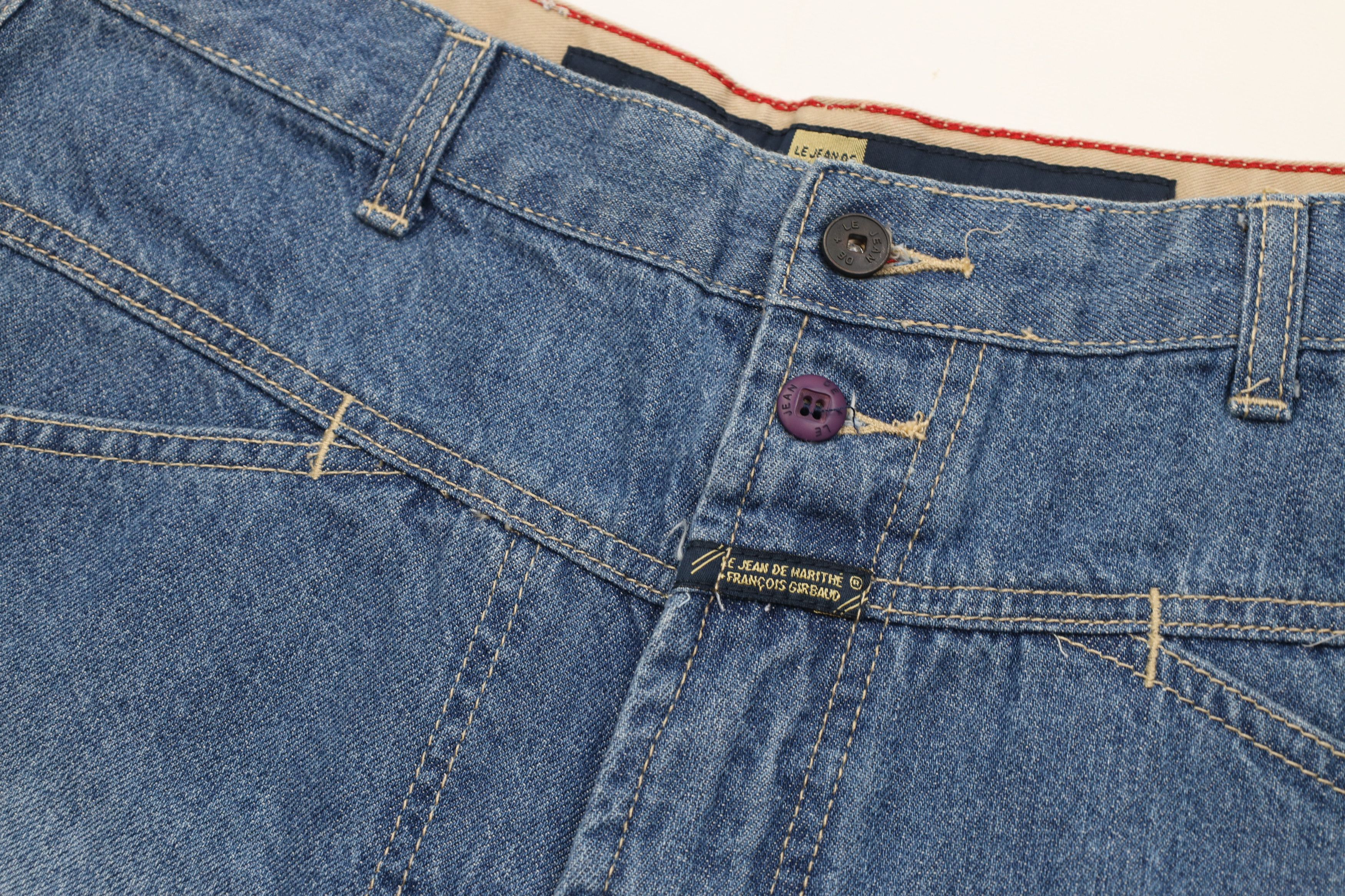Marithe + Francois Girbaud Deadstock Vintage 90s Marithe Francois Girbaud Denim Shorts Size US 31 - 5 Thumbnail