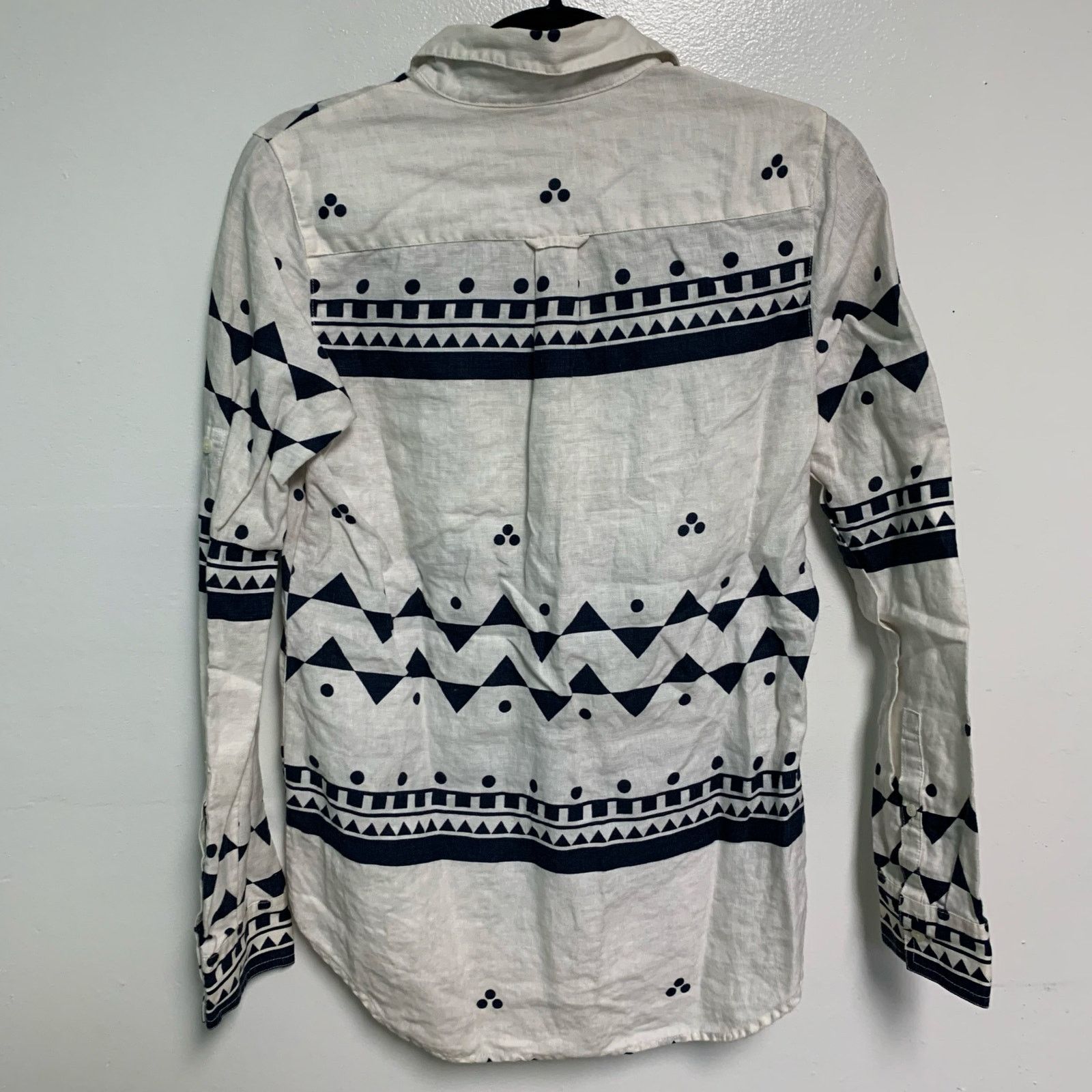 J.Crew J.Crew Women’s Linen White Long Sleeve Shape Button Up XS Size XS / US 0-2 / IT 36-38 - 5 Thumbnail