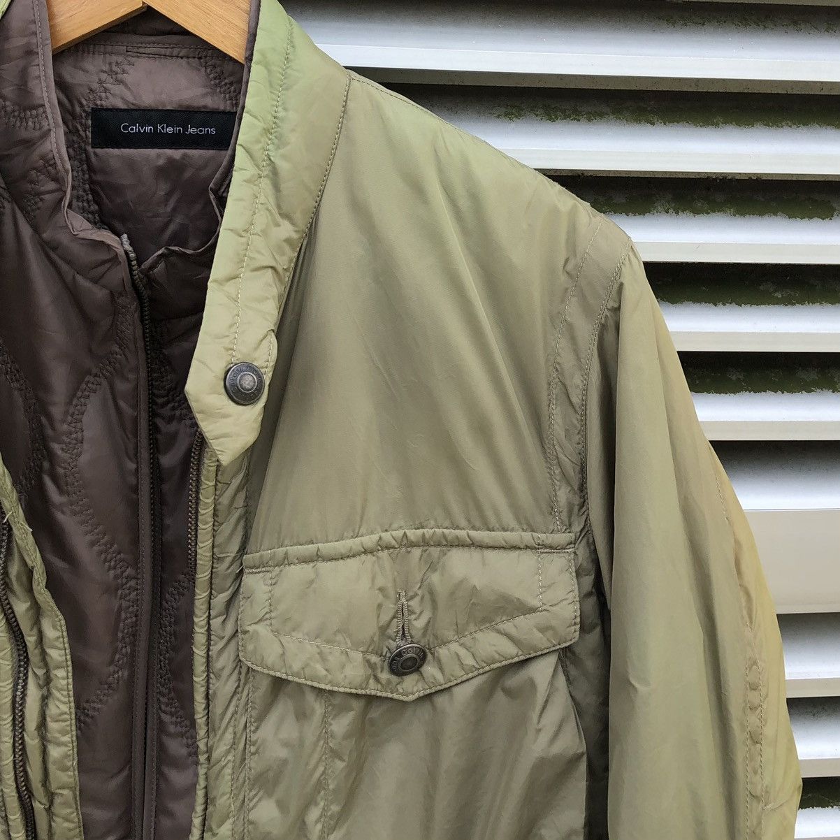 Calvin Klein Vintage Calvin Klein Jeans Nylon Faded Bomber Jacket Size US M / EU 48-50 / 2 - 7 Thumbnail