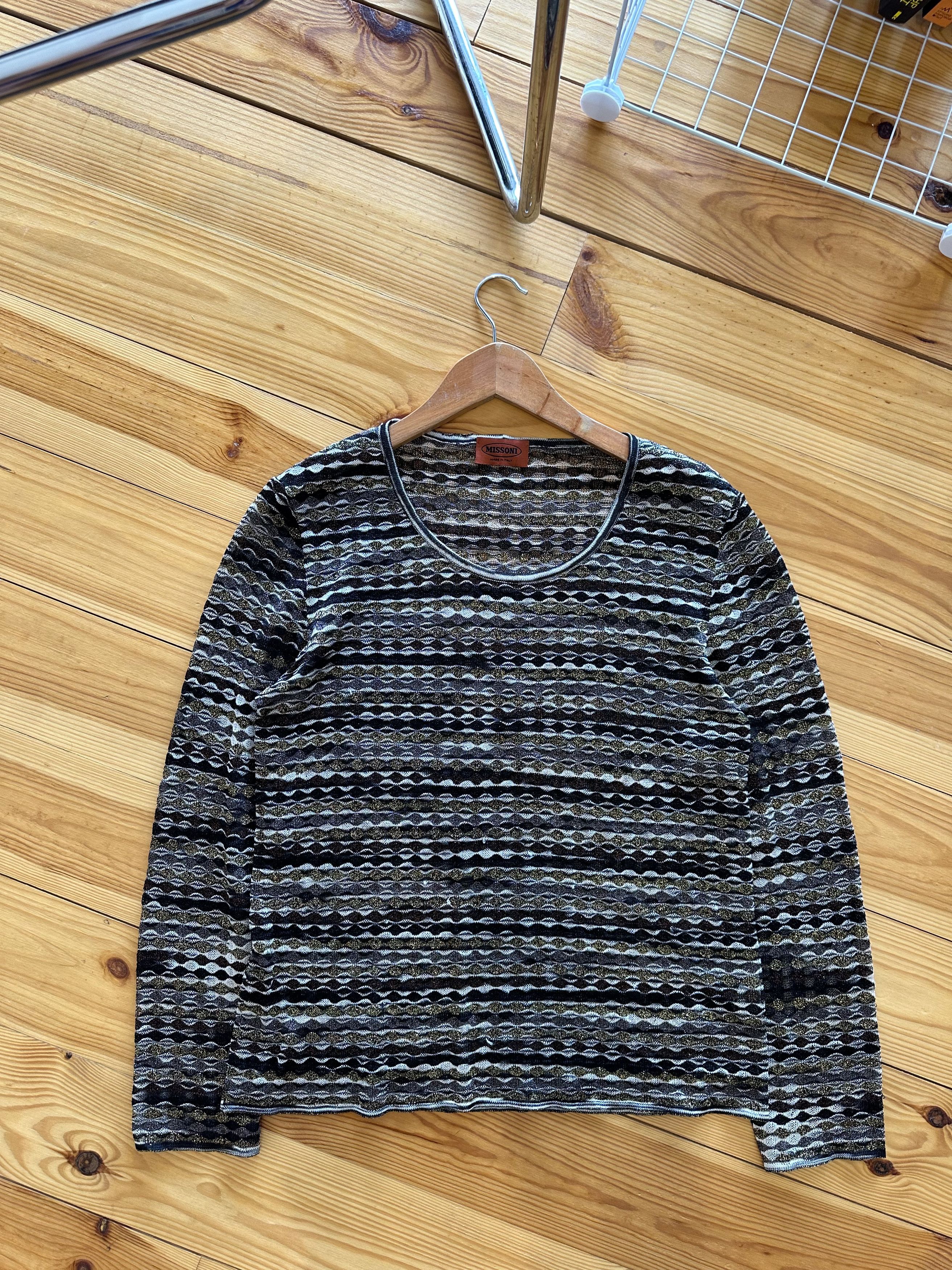 Missoni Missoni Lightweight Knitted Long Sleeve Top Women's 46 Size L / US 10 / IT 46 - 3 Thumbnail