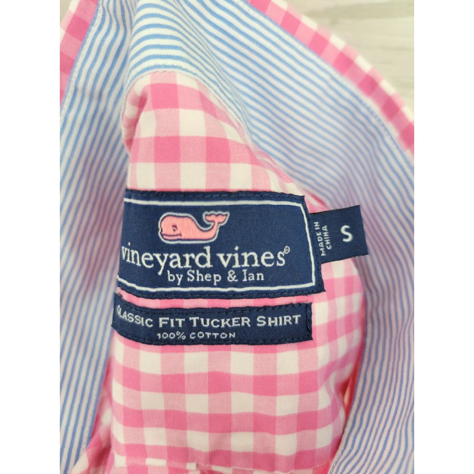 Vineyard Vines Vineyard Vines Tucker Shirt Button-Up Long Sleeve SMALL Pink Checkered Men’s Shirt Size US S / EU 44-46 / 1 - 8 Thumbnail