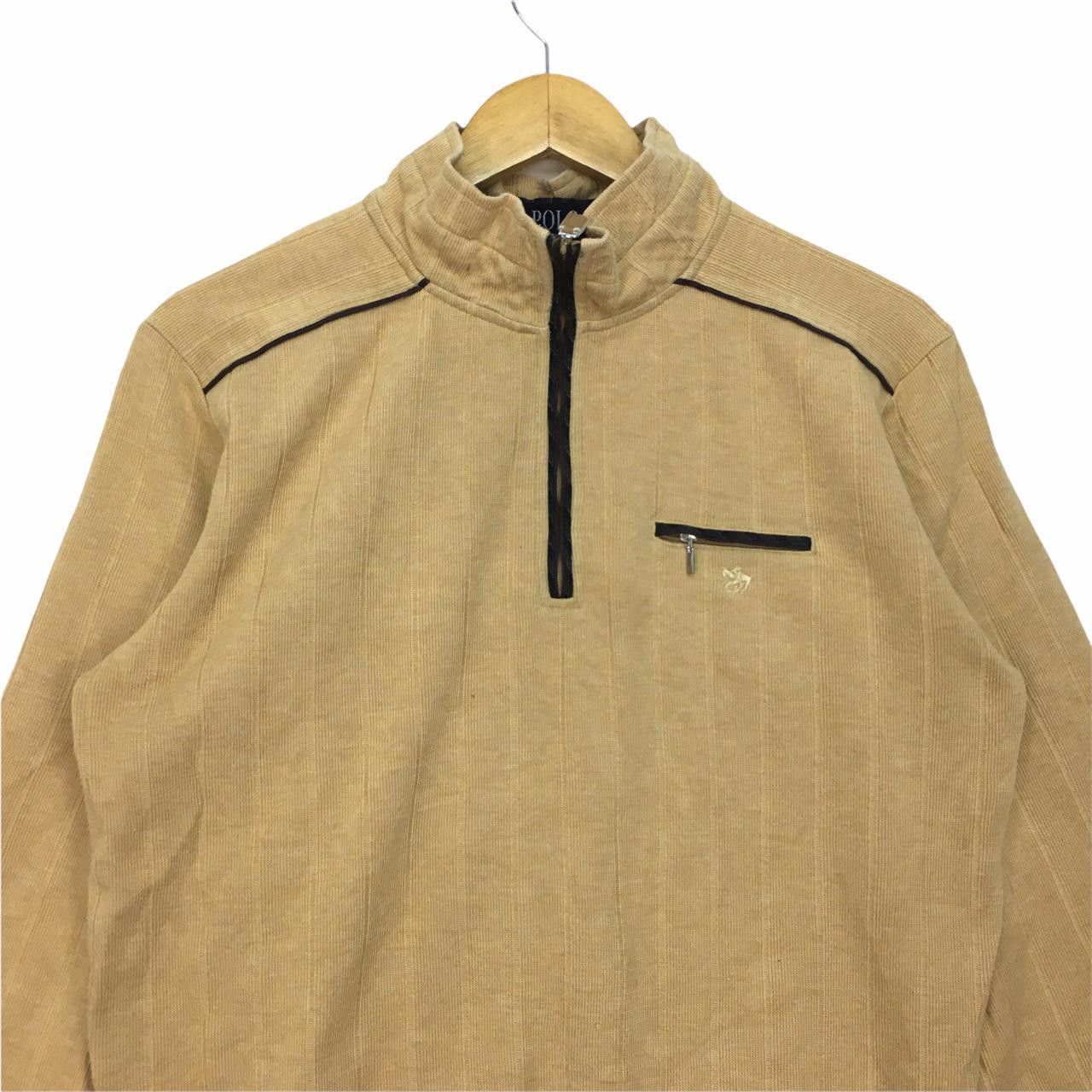 Vintage Vtg POLO British Country Spirit Quarter Zip Sweatshirt Size US L / EU 52-54 / 3 - 2 Thumbnail