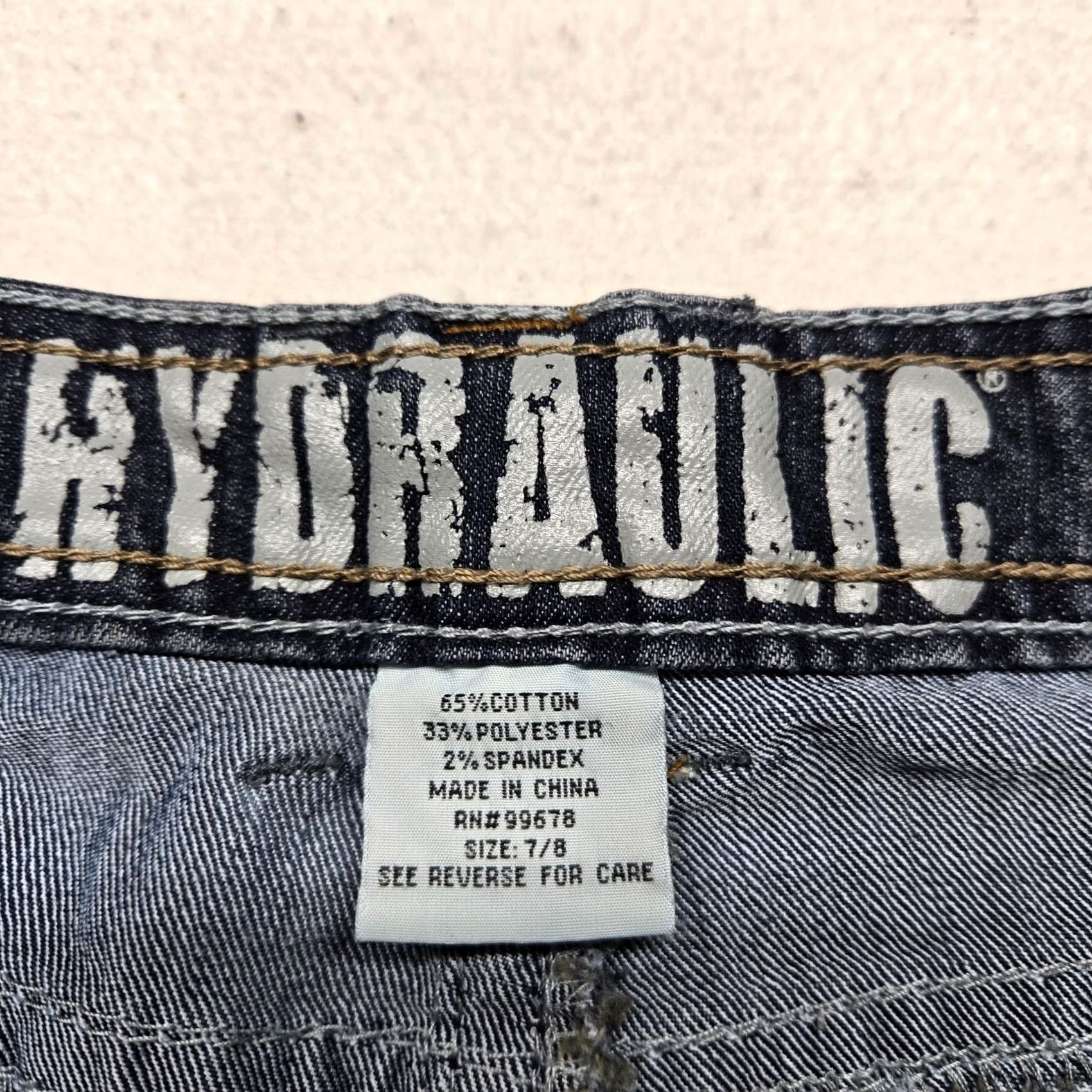 Denime HYDRAULIC Jeans Women's 7/8 Straight Denim Pants Blue Low Rise 29in Waist Cotton Polyester Spandex Pockets Button Zipper 8 Regular Adult Woman's Size 30" / US 8 / IT 44 - 3 Thumbnail