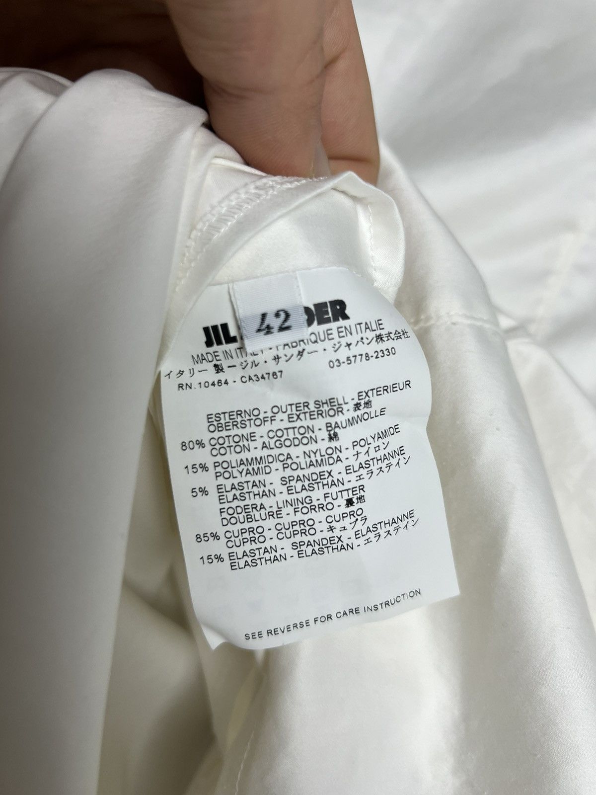 Designer × Jil Sander Vintage Jil Sander cotton white blazer jacket XL designer y2k Size XL / US 12-14 / IT 48-50 - 6 Thumbnail