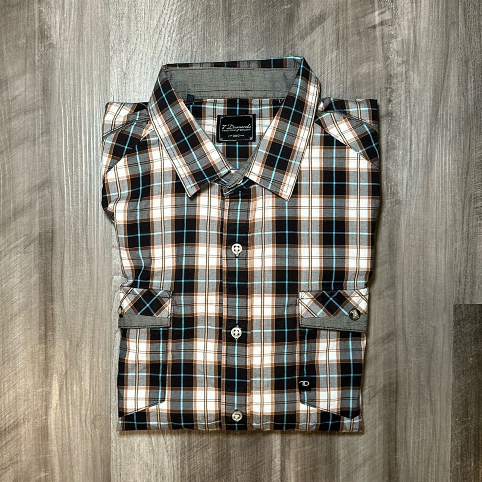 7Diamonds 7 Diamonds Mind Control Short Sleeve Button Down - Large Size US L / EU 52-54 / 3 - 1 Thumbnail