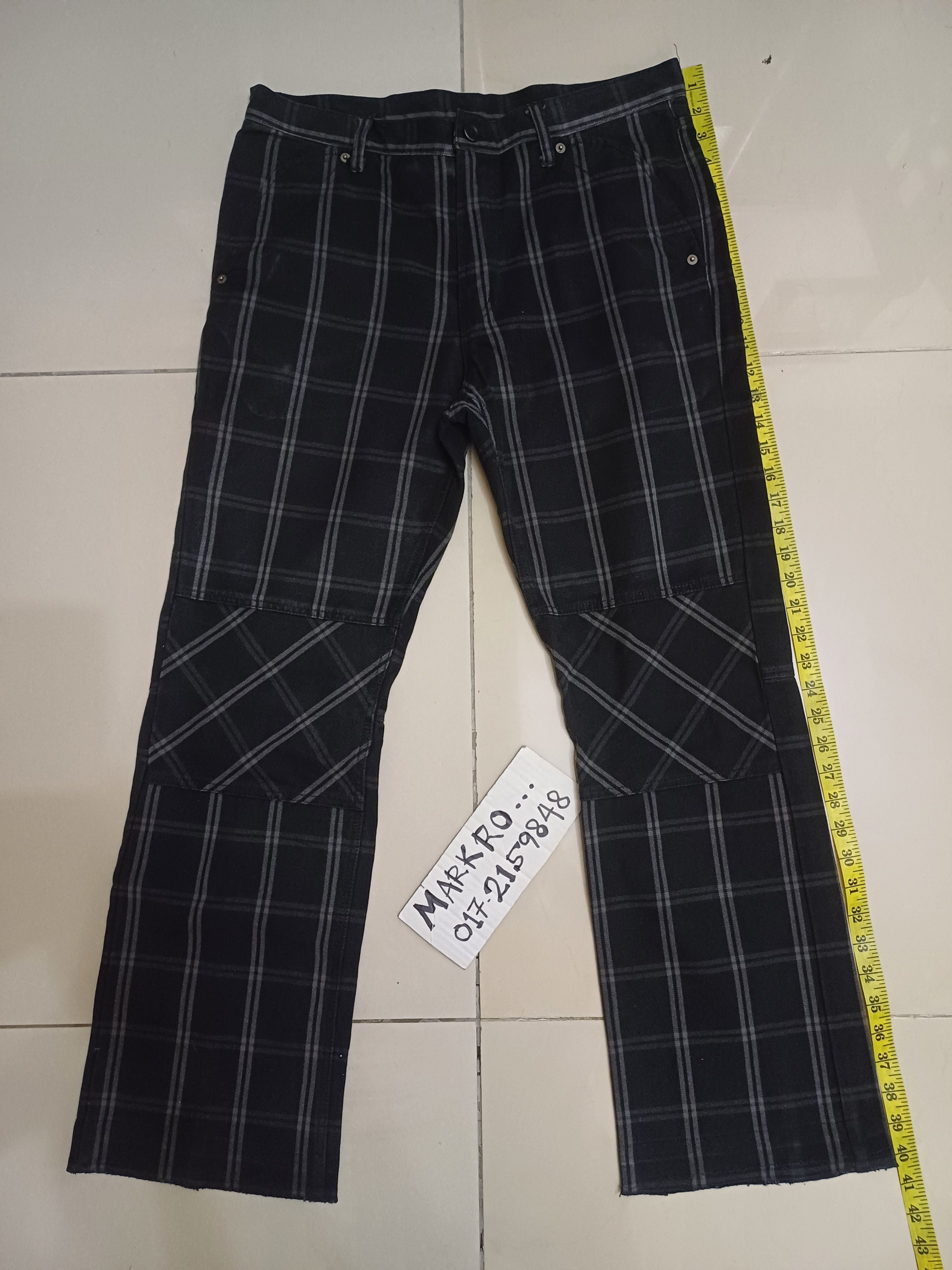 image of Awesome Ppfm Flared Pants...plaid, Men's (Size 32)
