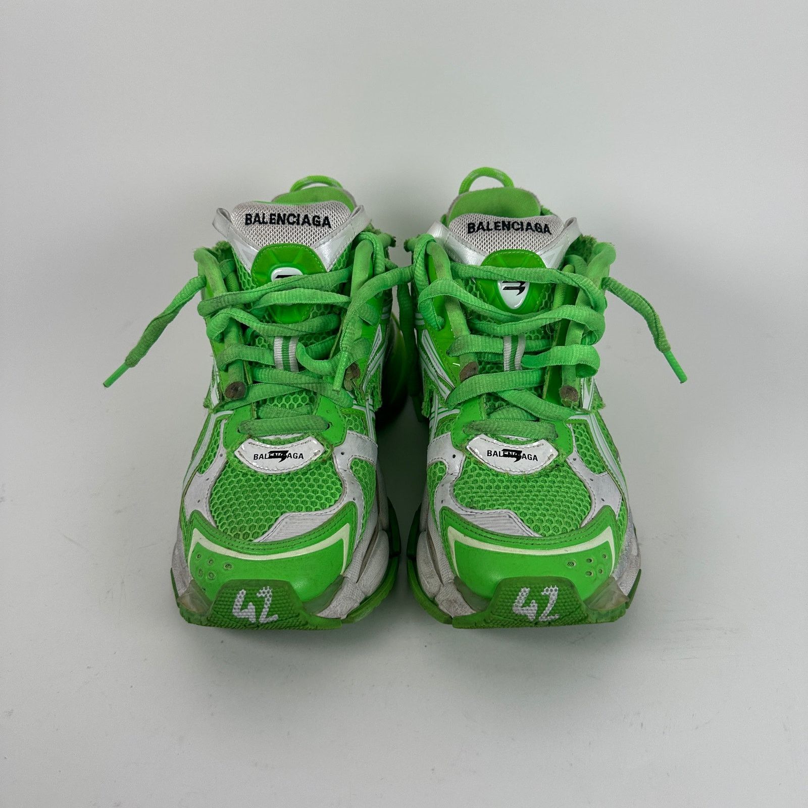 Balenciaga Balenciaga Neon Green Runners Size 42 Size US 9 / EU 42 - 2 Thumbnail