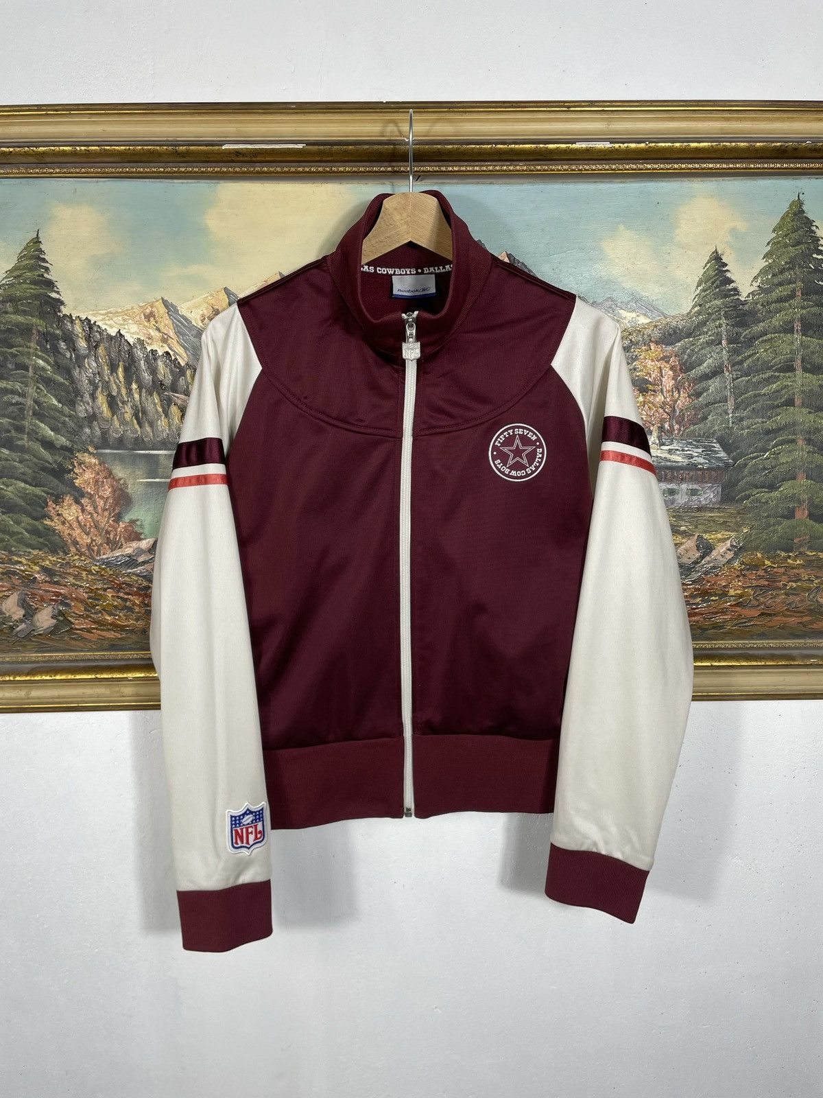 NFL × Reebok × Vintage Reebok NFL Zip Sweatshirt Crewneck Vintage Y2k Cyber Casual Size S / US 4 / IT 40 - 1 Thumbnail