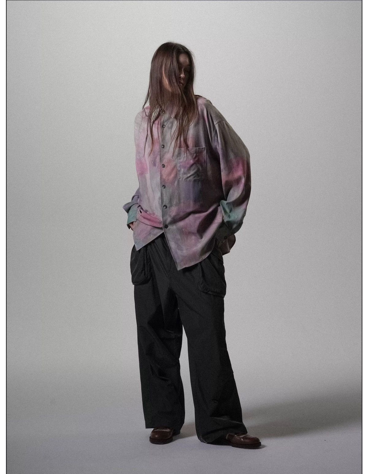 Other Oil-Painting Print Tencel Vintage Silhouette LS Shirt Size US M / EU 48-50 / 2 - 16 Thumbnail